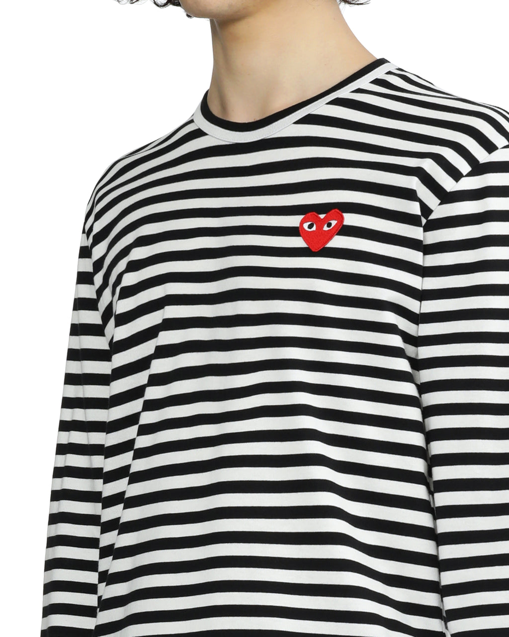 Heart logo striped tee