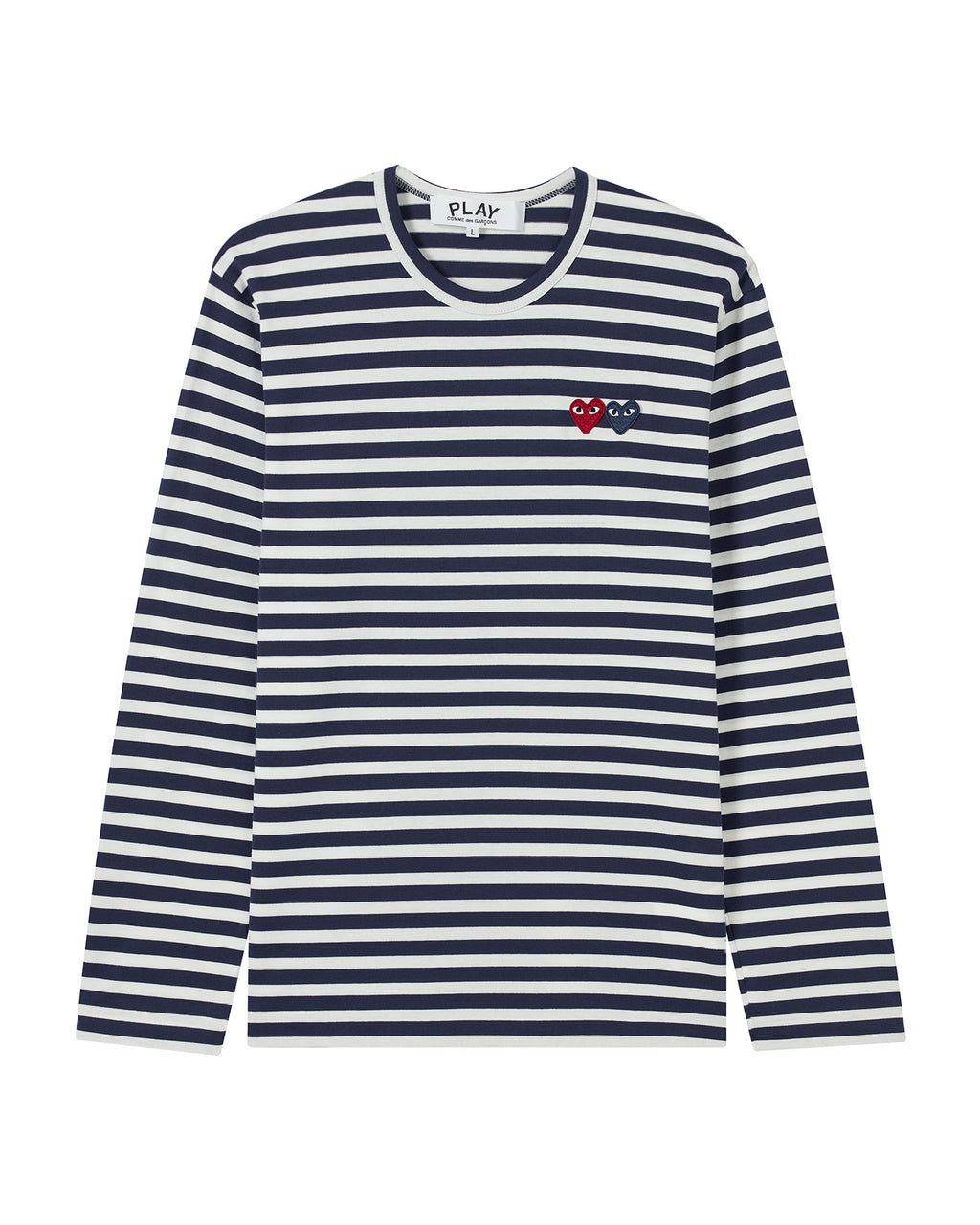 Double heart striped tee