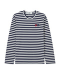 Double heart striped tee