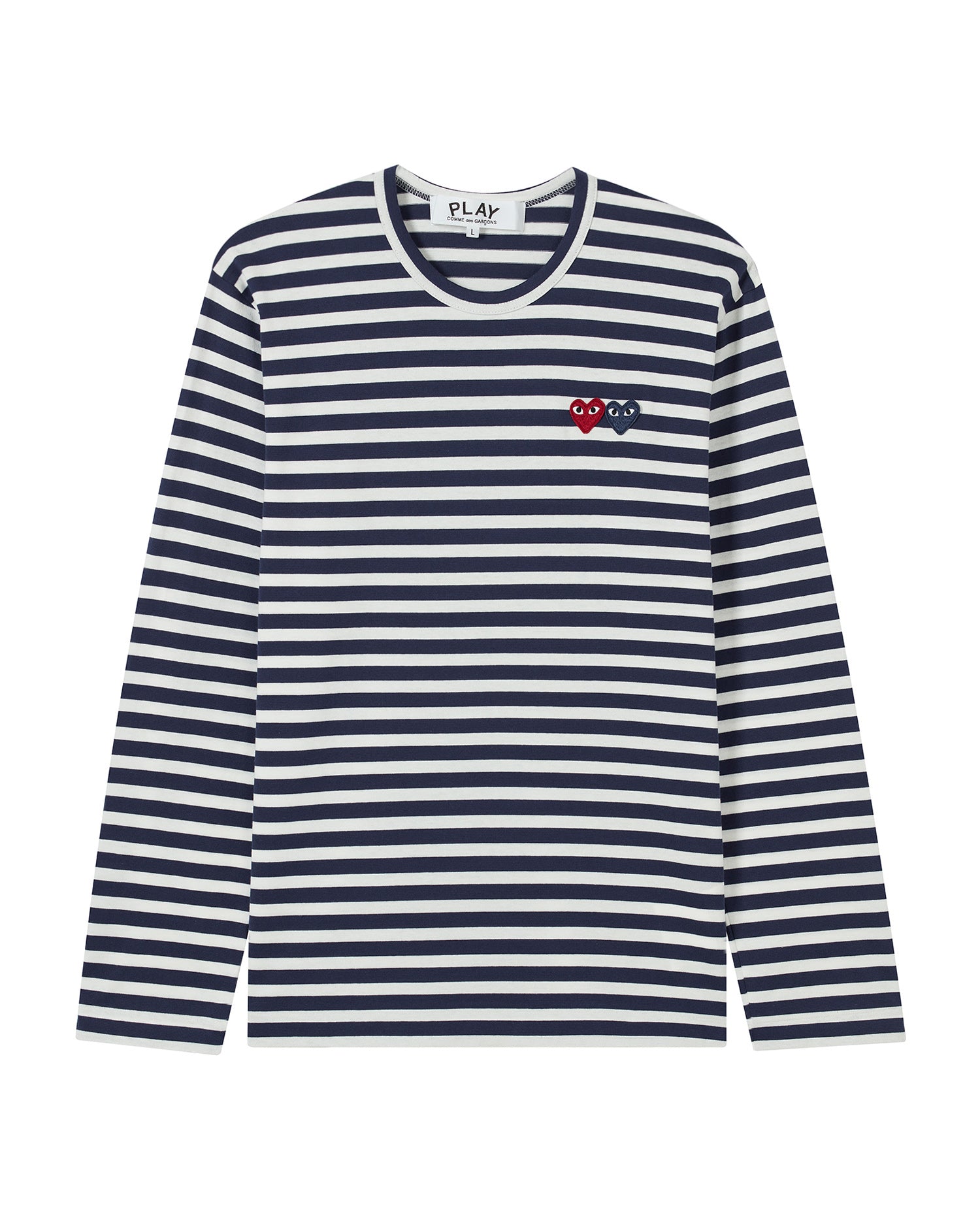 Double heart striped tee