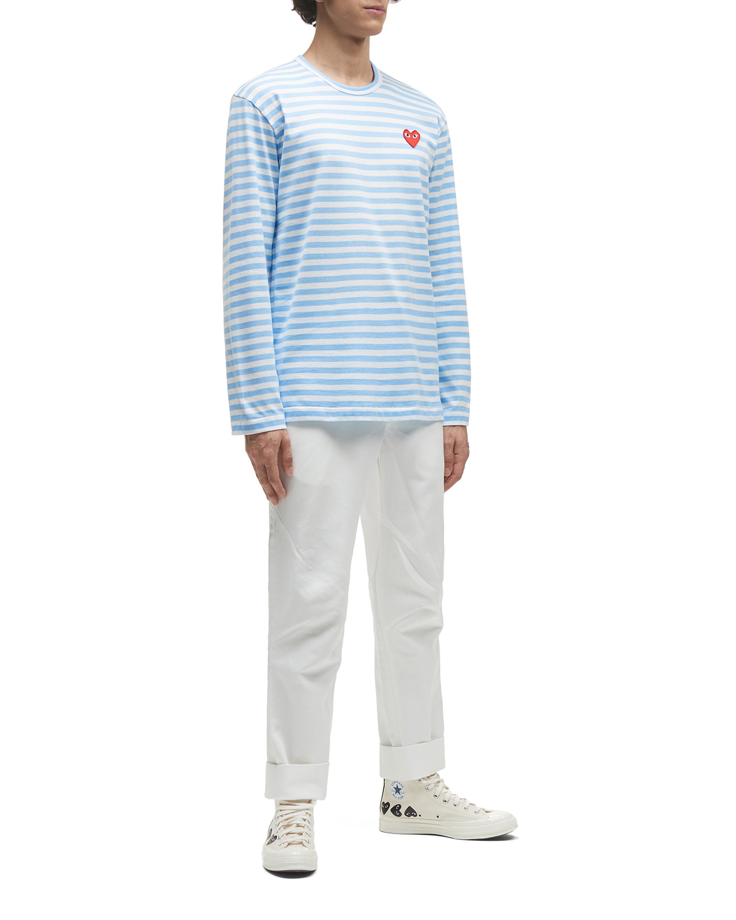 Heart striped tee
