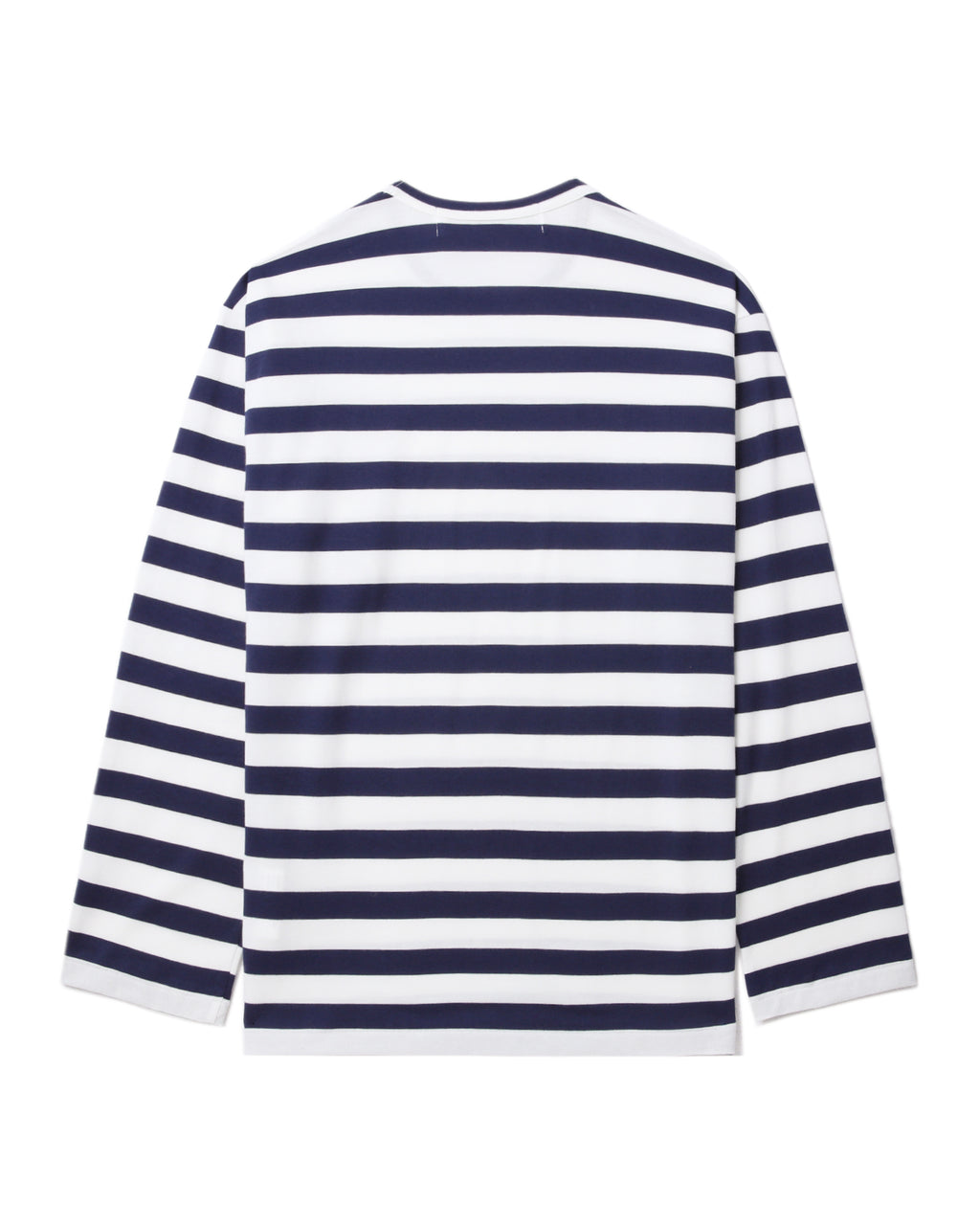 Rhinestone heart wide stripes tee