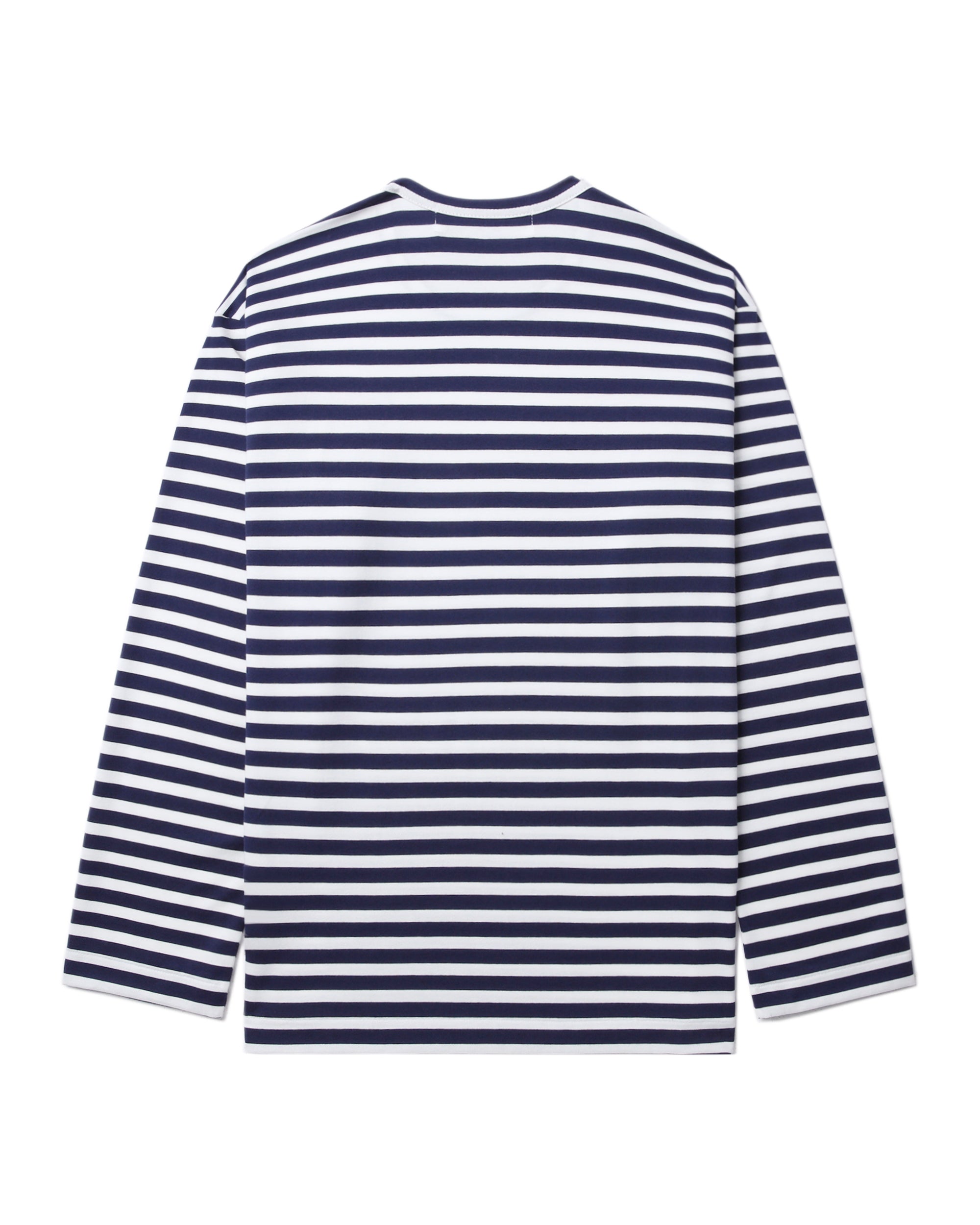 Rhinestone heart striped tee
