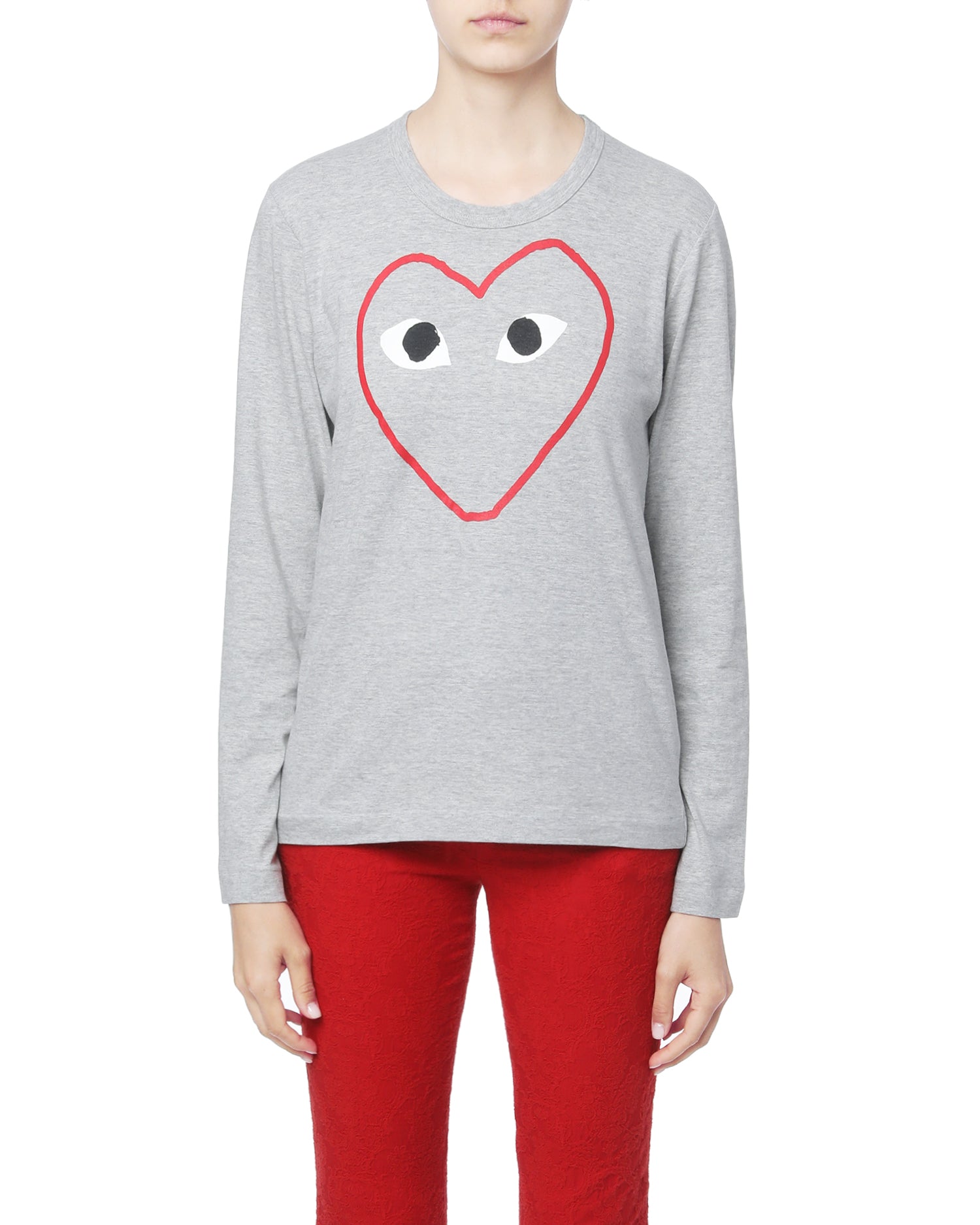 Outline heart logo tee