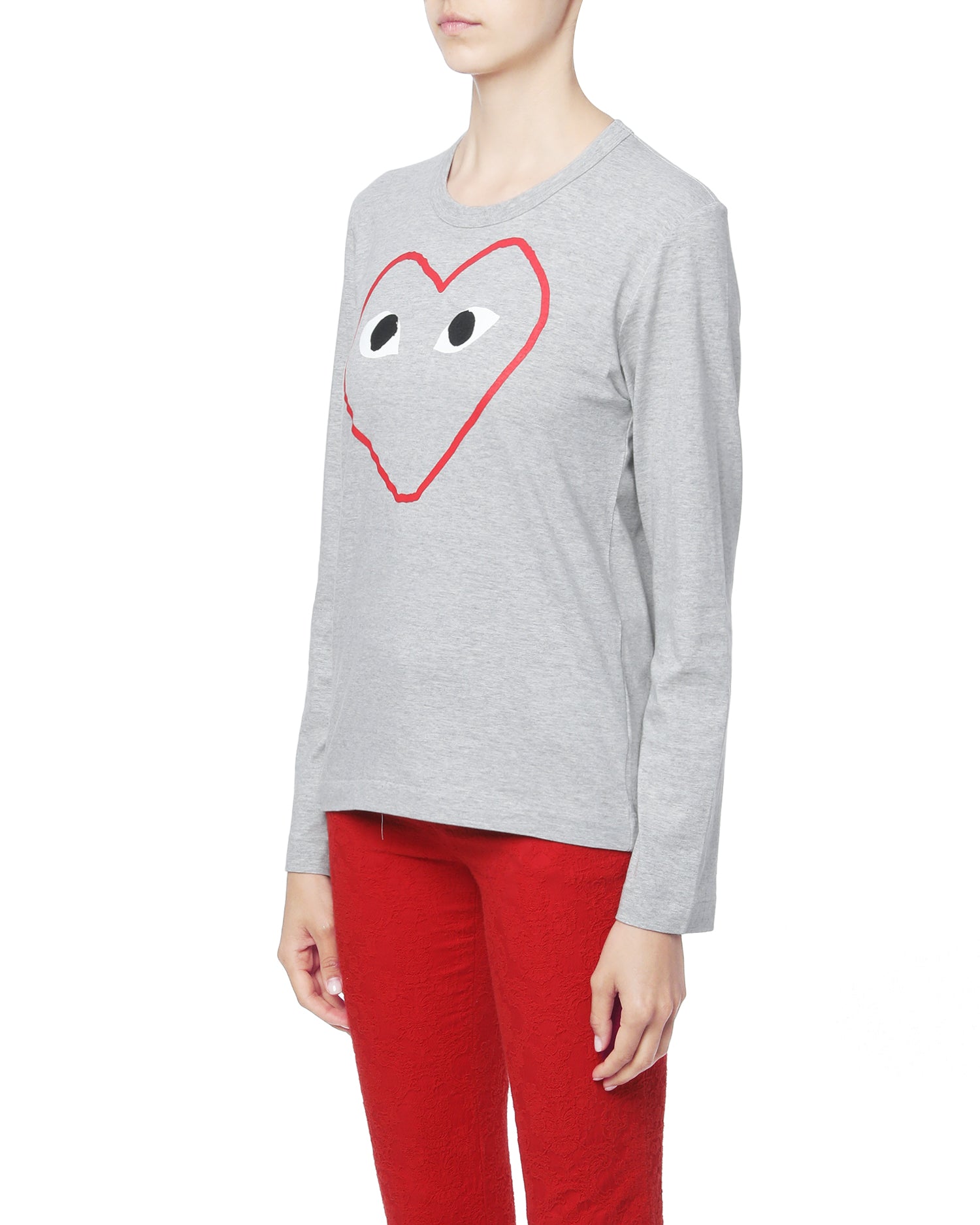 Outline heart logo tee