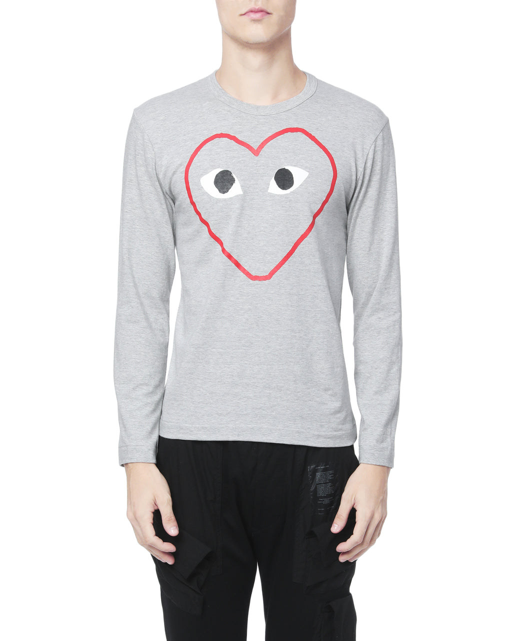 Outline heart logo tee