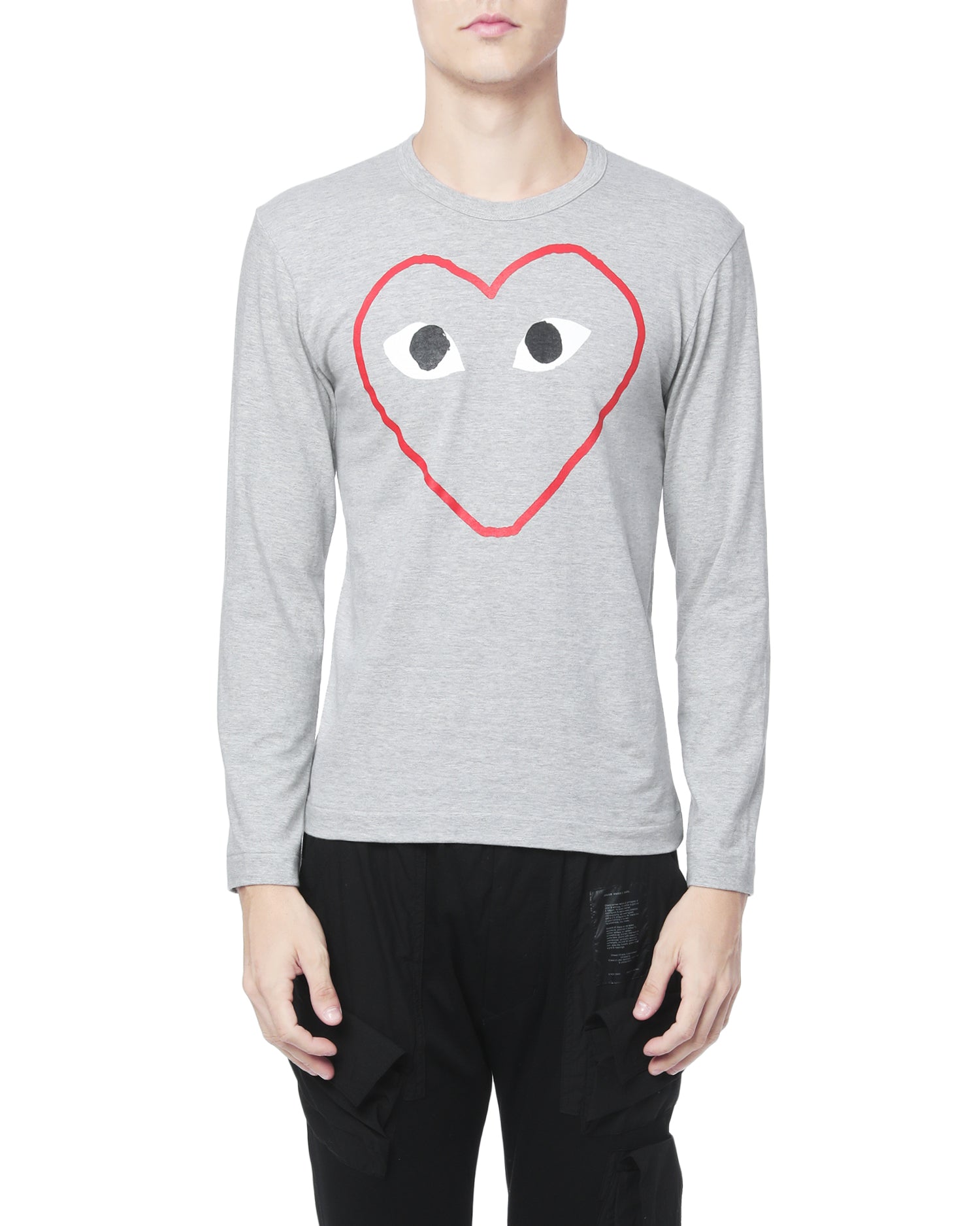 Outline heart logo tee