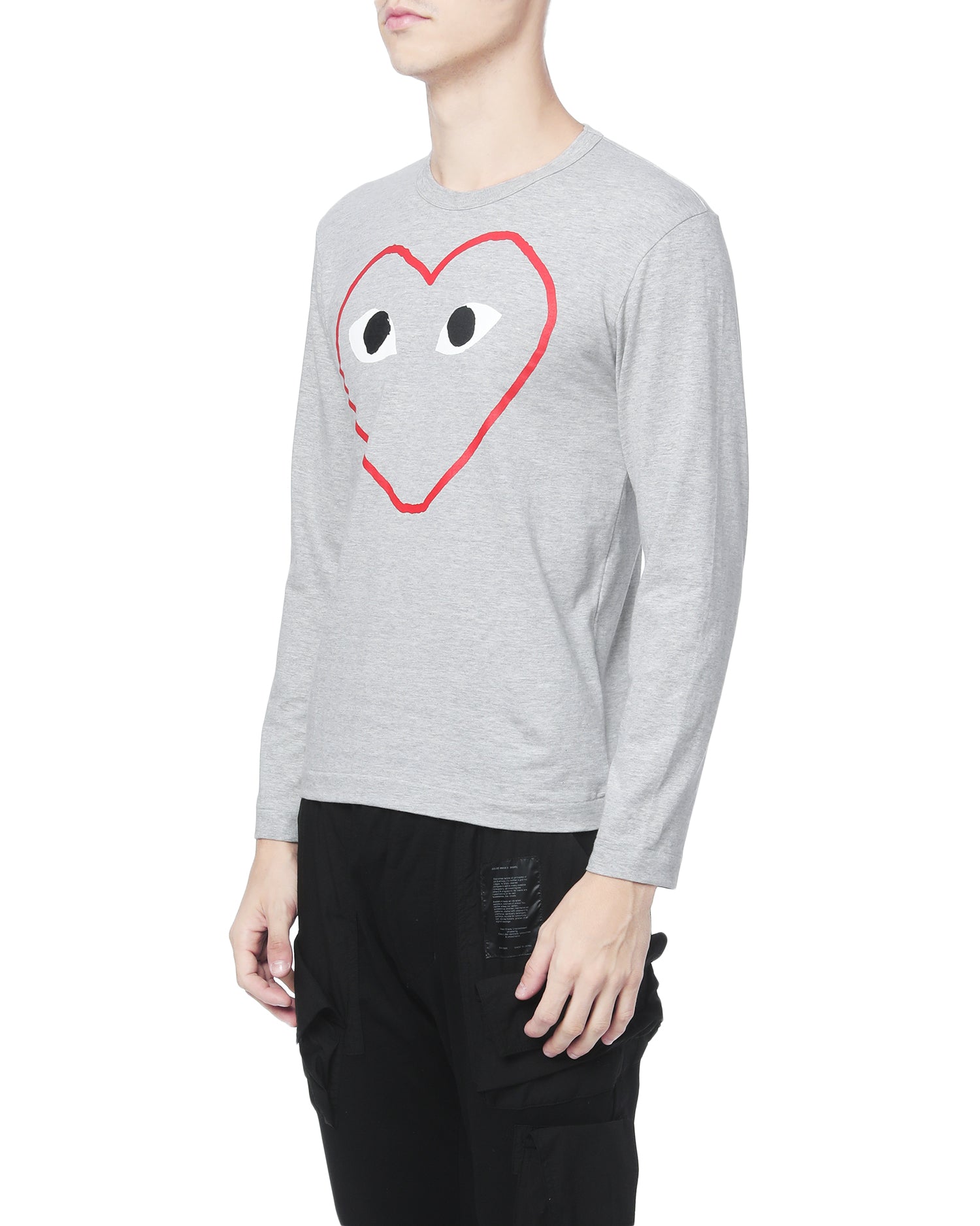 Outline heart logo tee