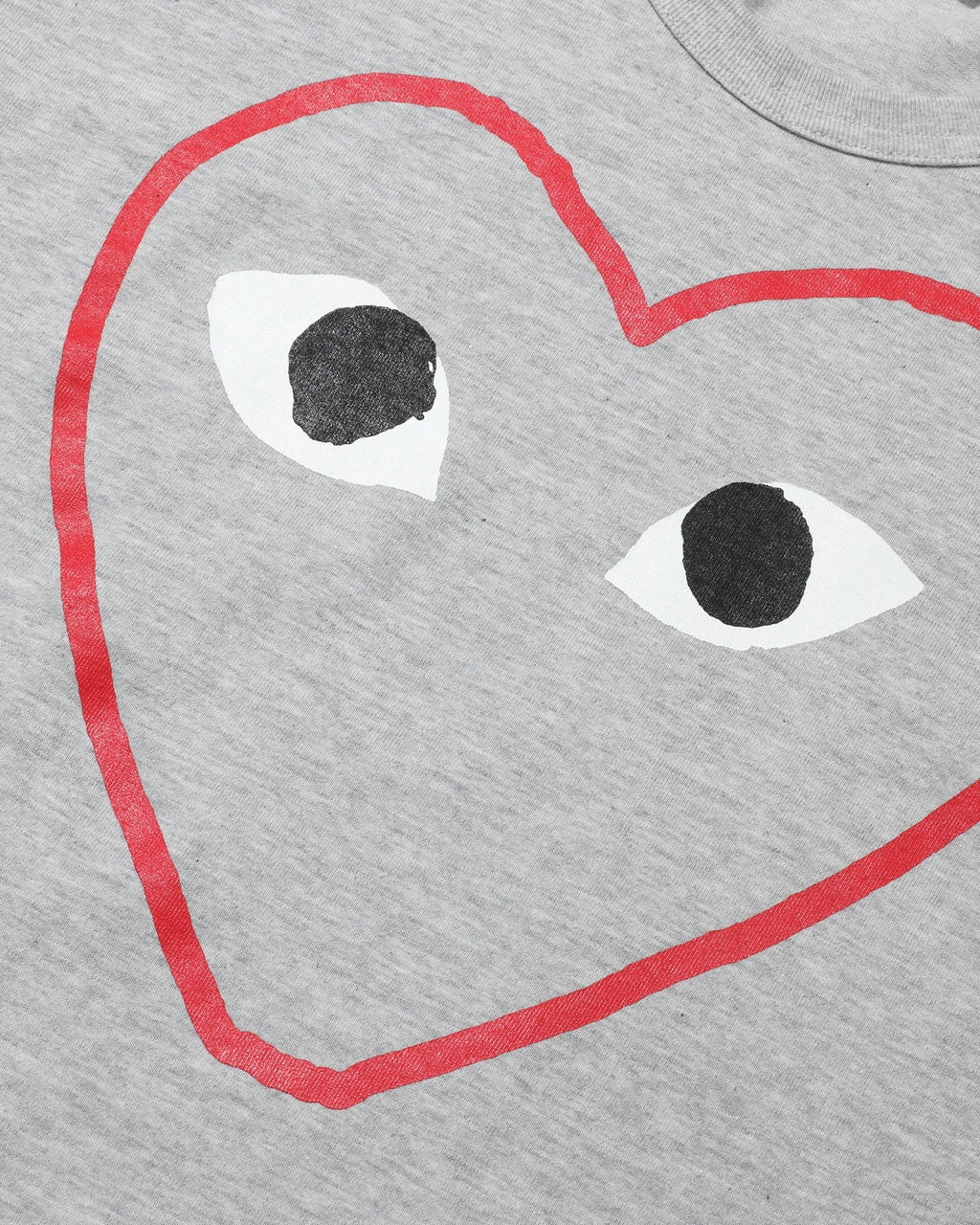 Outline heart logo tee
