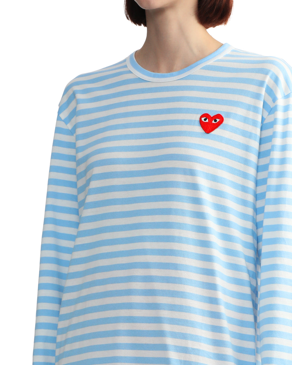 Heart logo striped tee