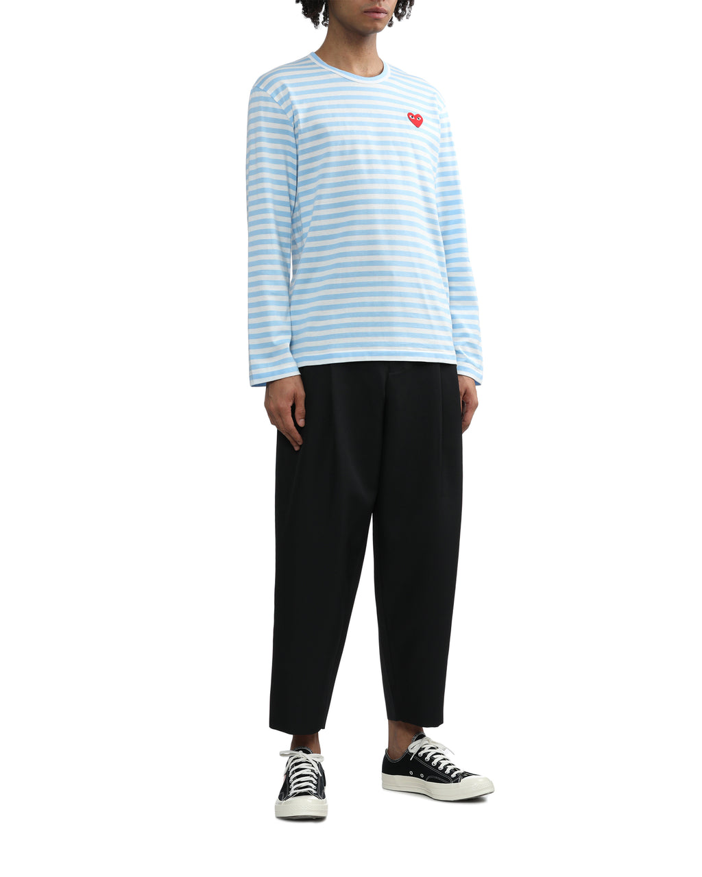 Heart logo striped tee