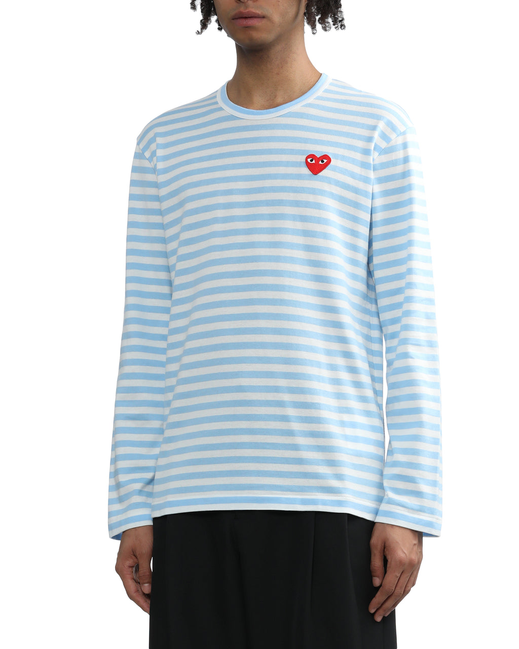 Heart logo striped tee
