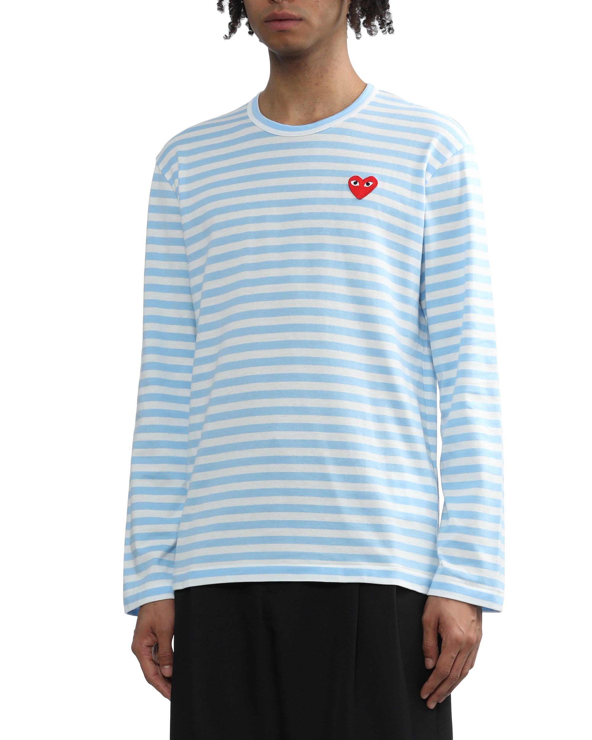 Heart logo striped tee