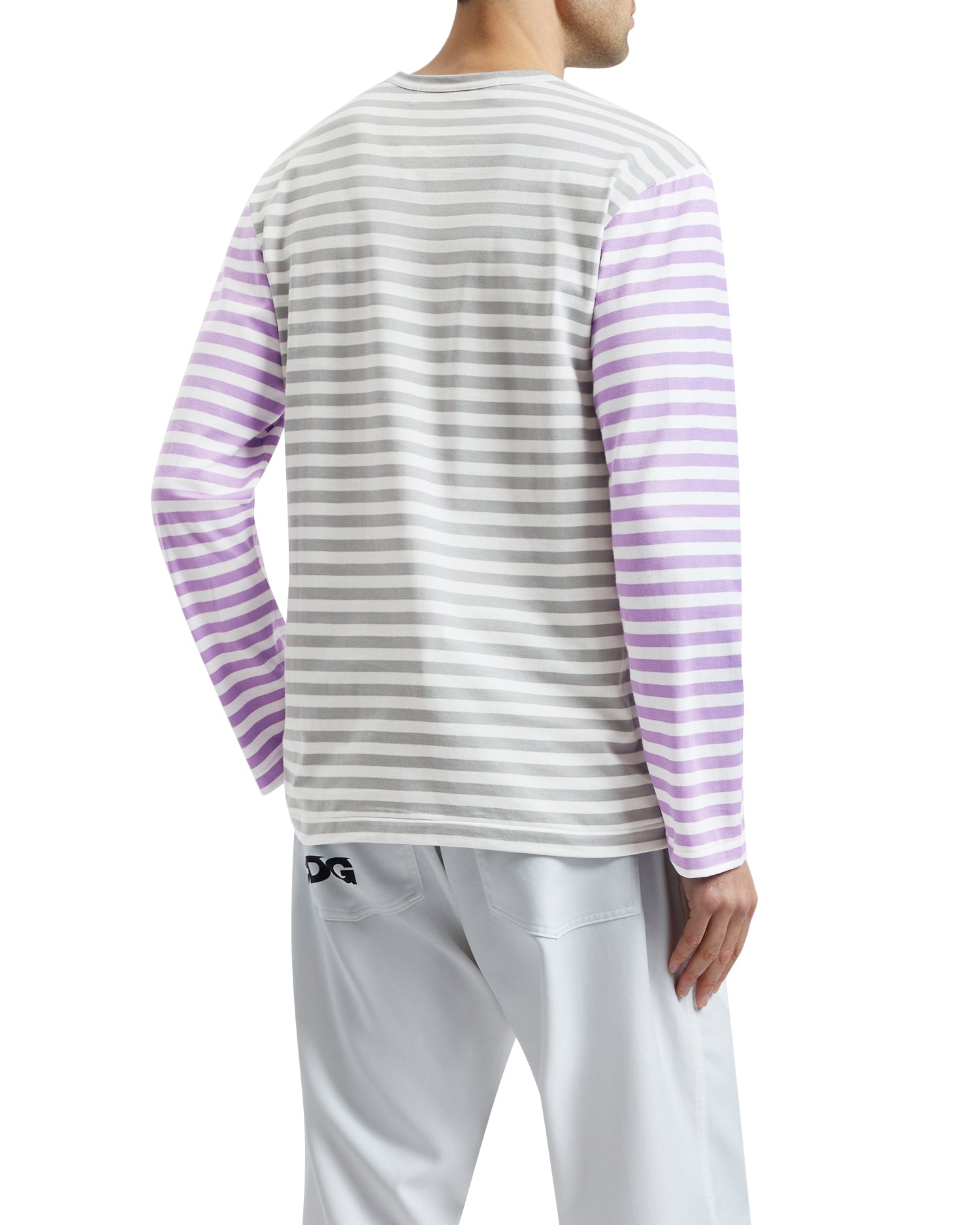 Heart logo striped L\u002FS tee