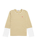 Heart logo stripe tee
