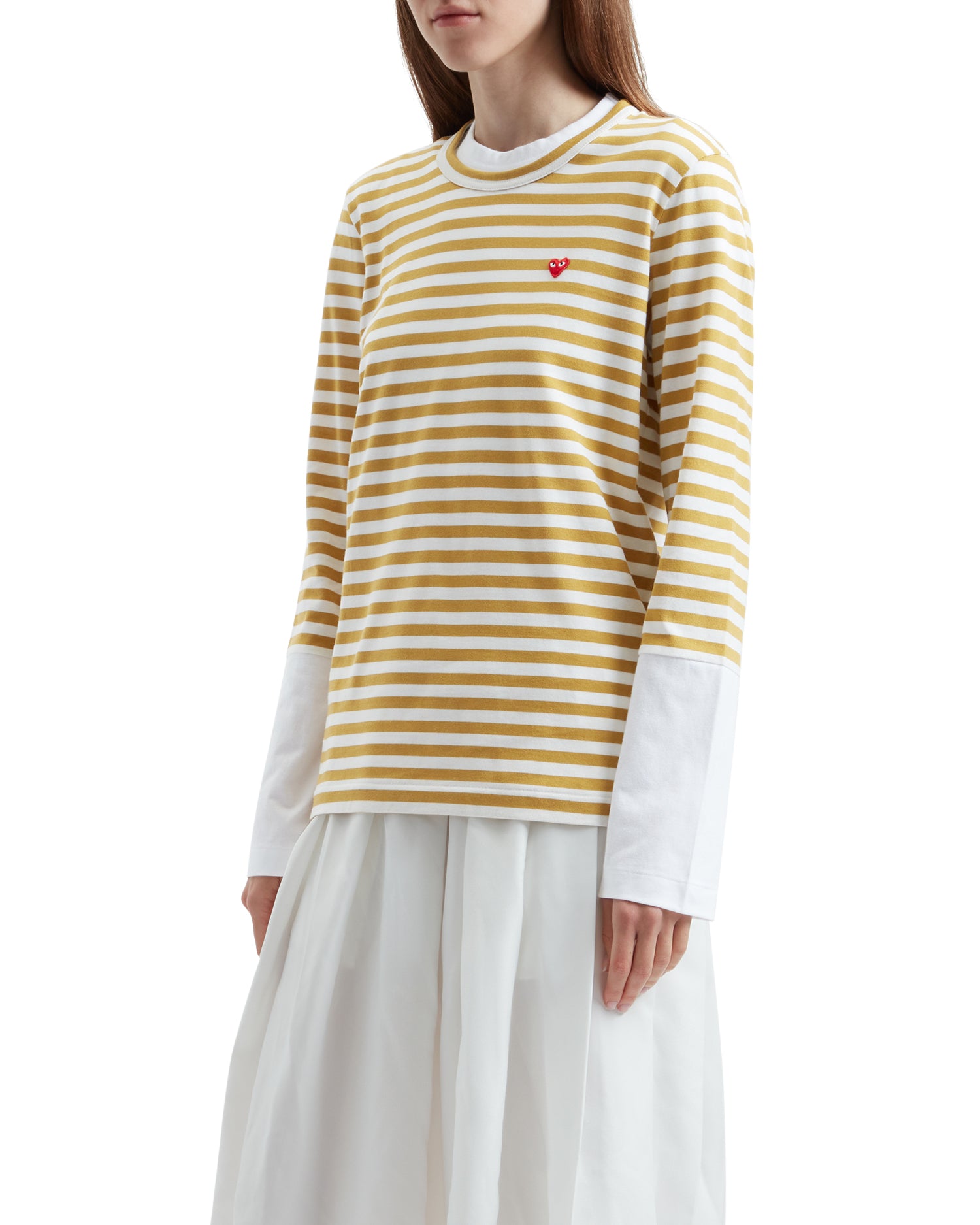Heart logo stripe tee