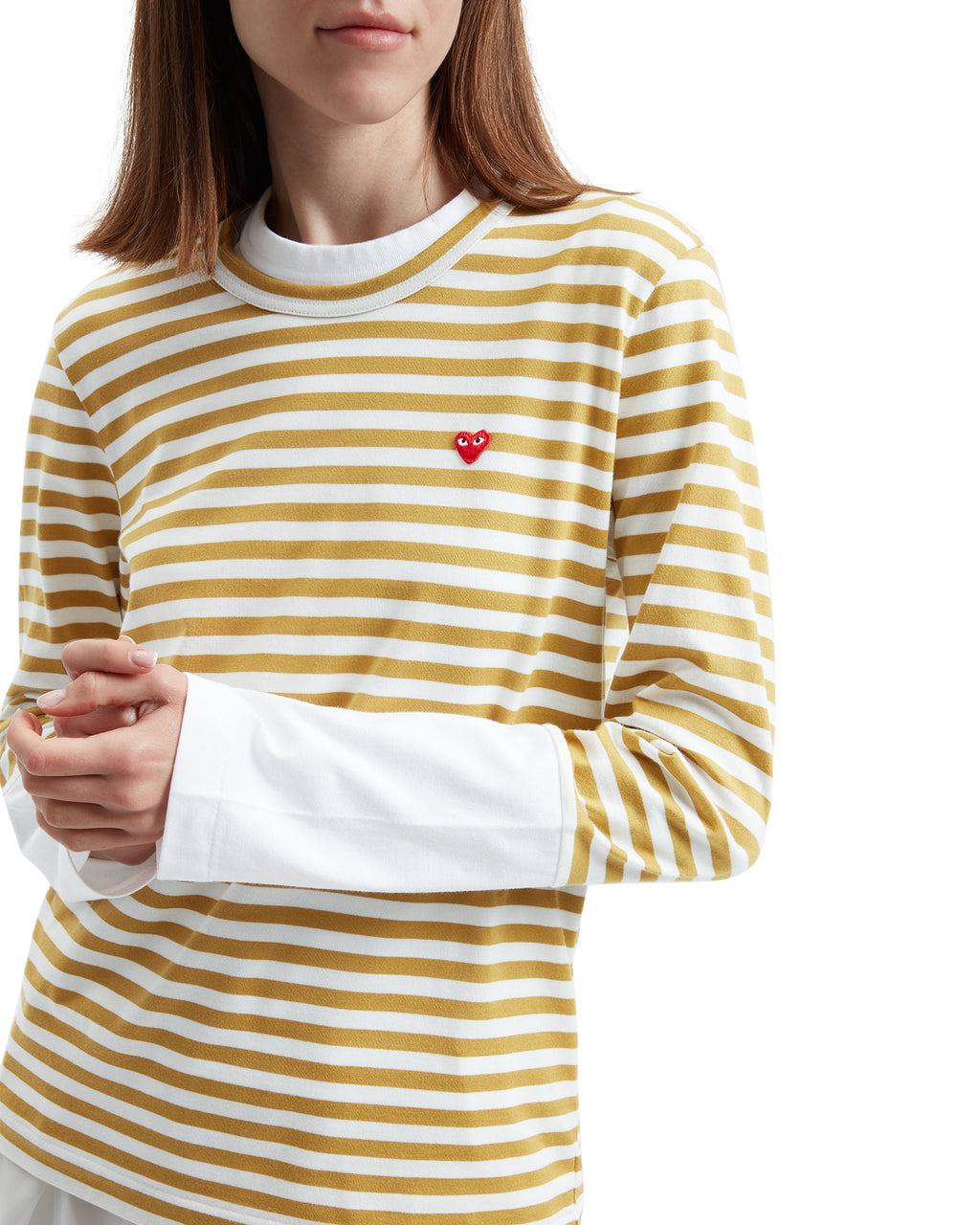 Heart logo stripe tee