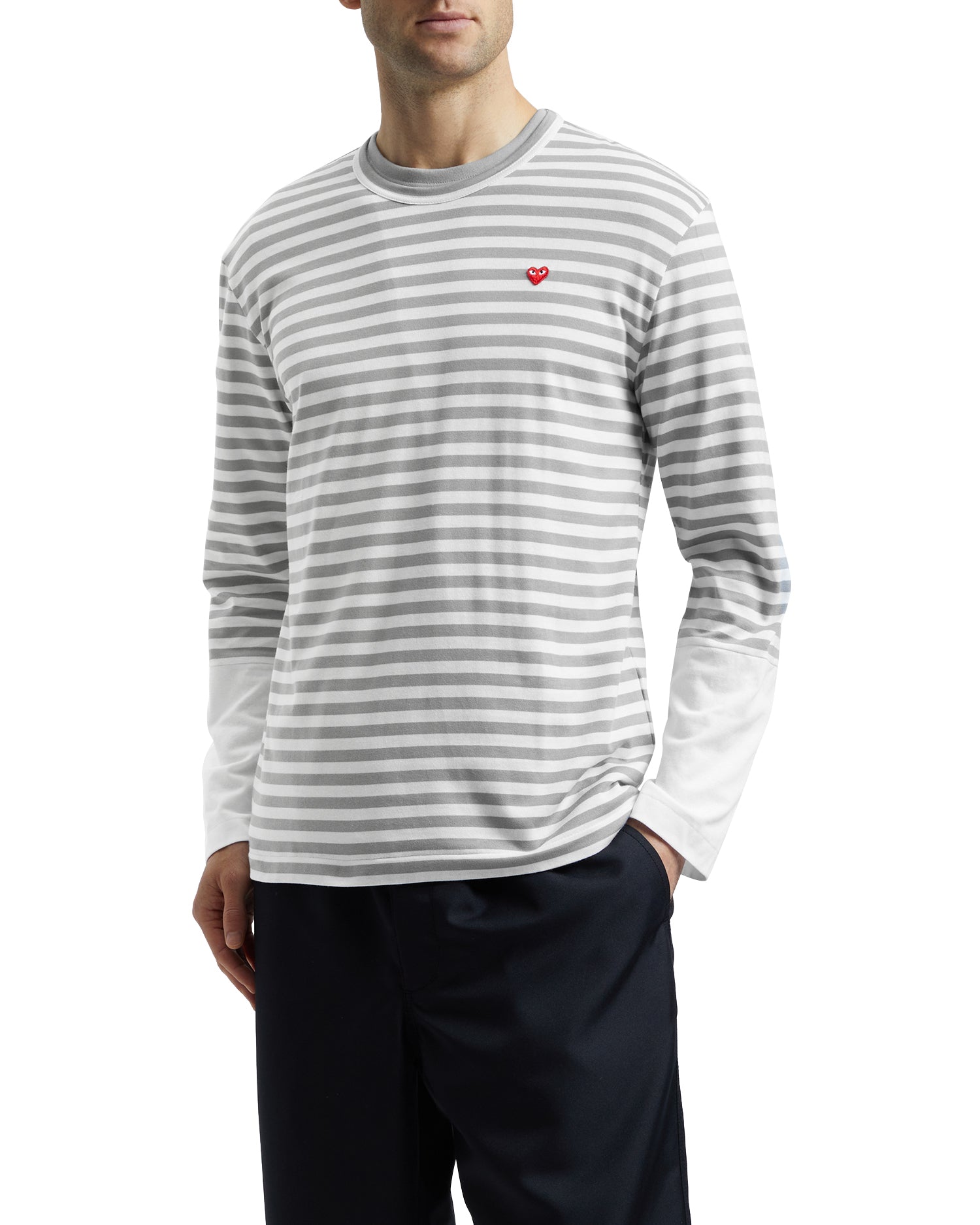 Heart logo stripe tee