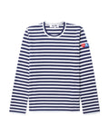 X INVADER striped long-sleeve tee