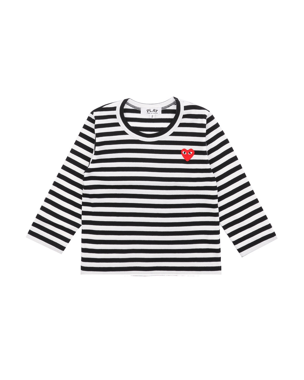 Kids heart logo stripe tee
