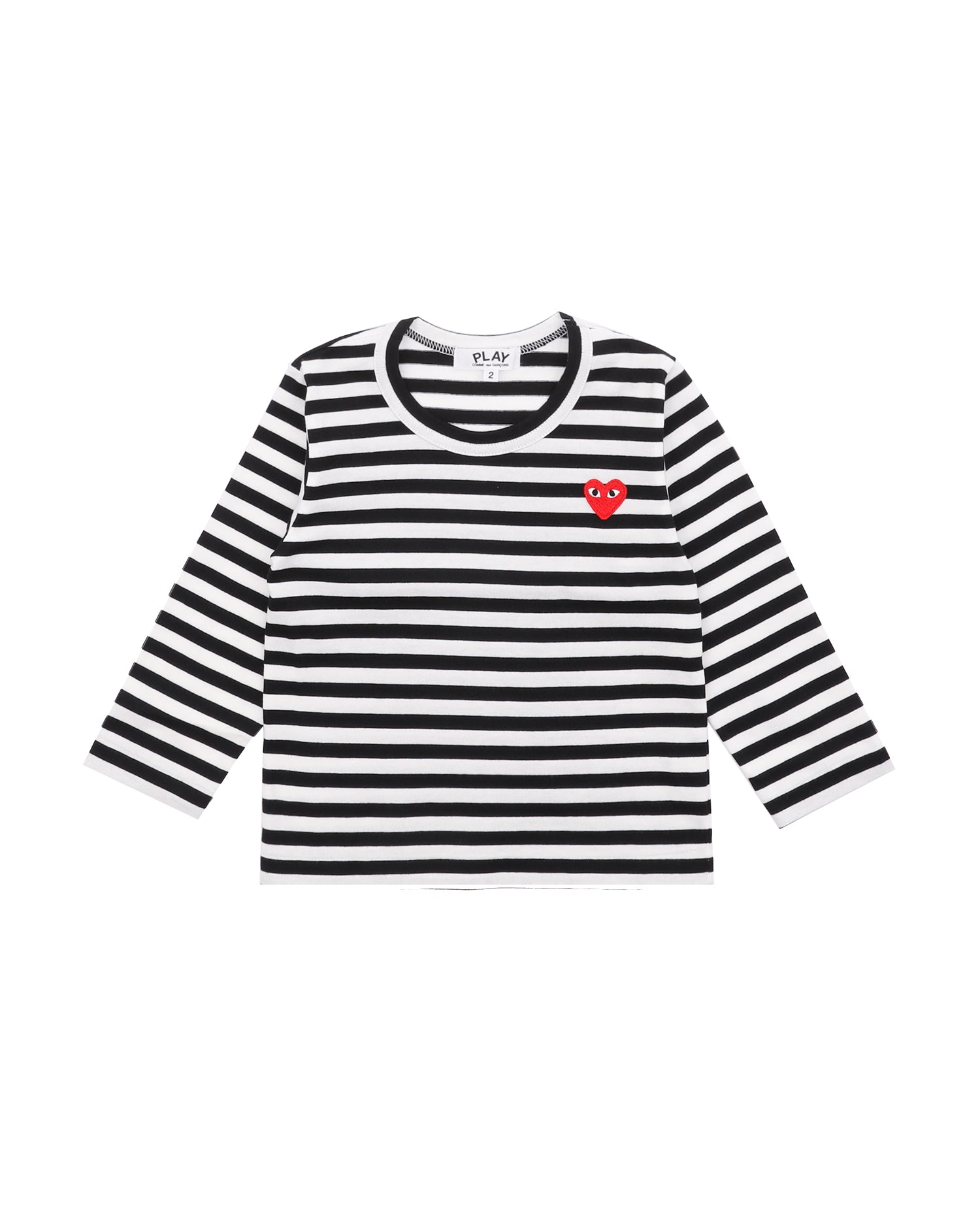 Kids heart logo stripe tee