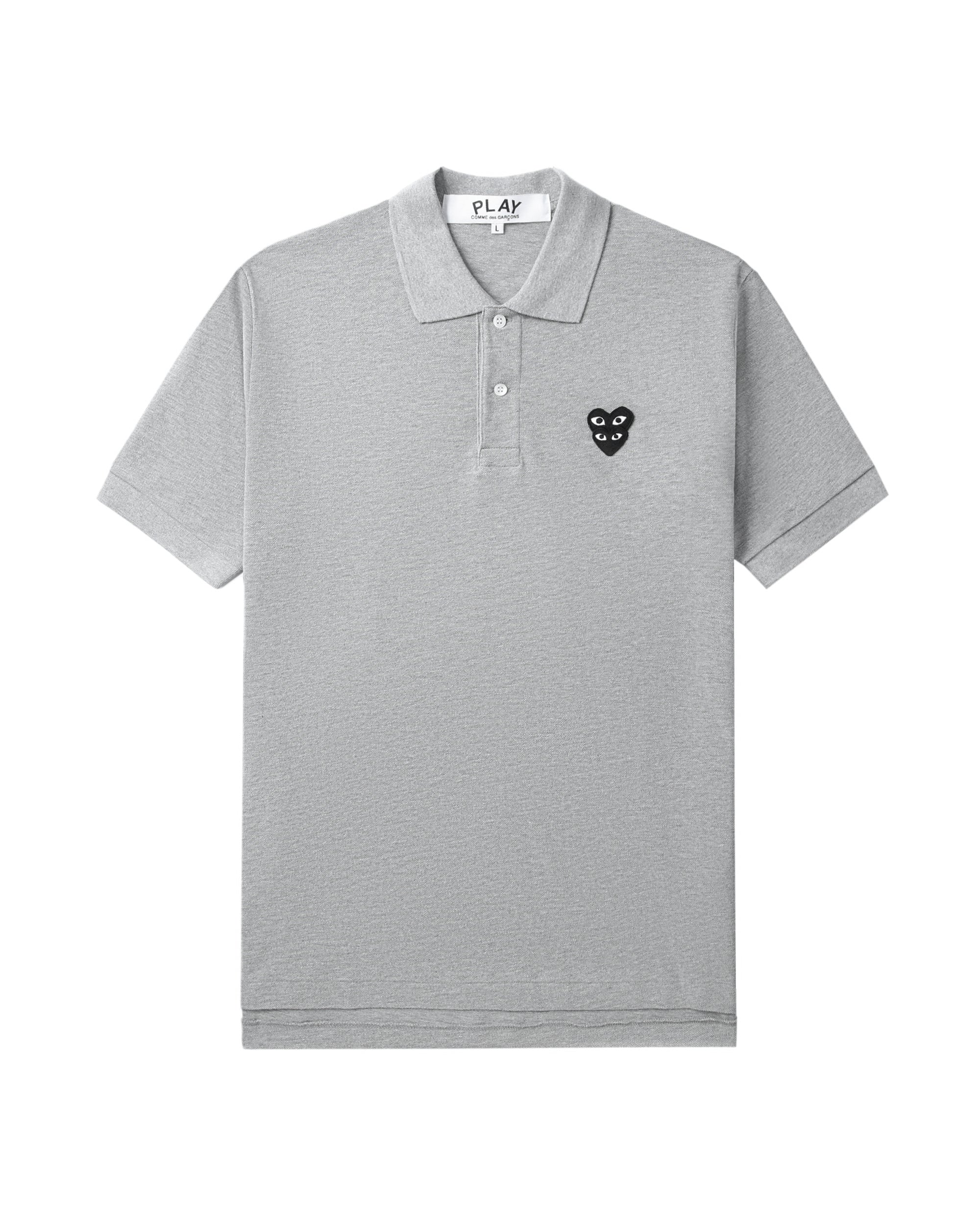 Stacked heart polo shirt