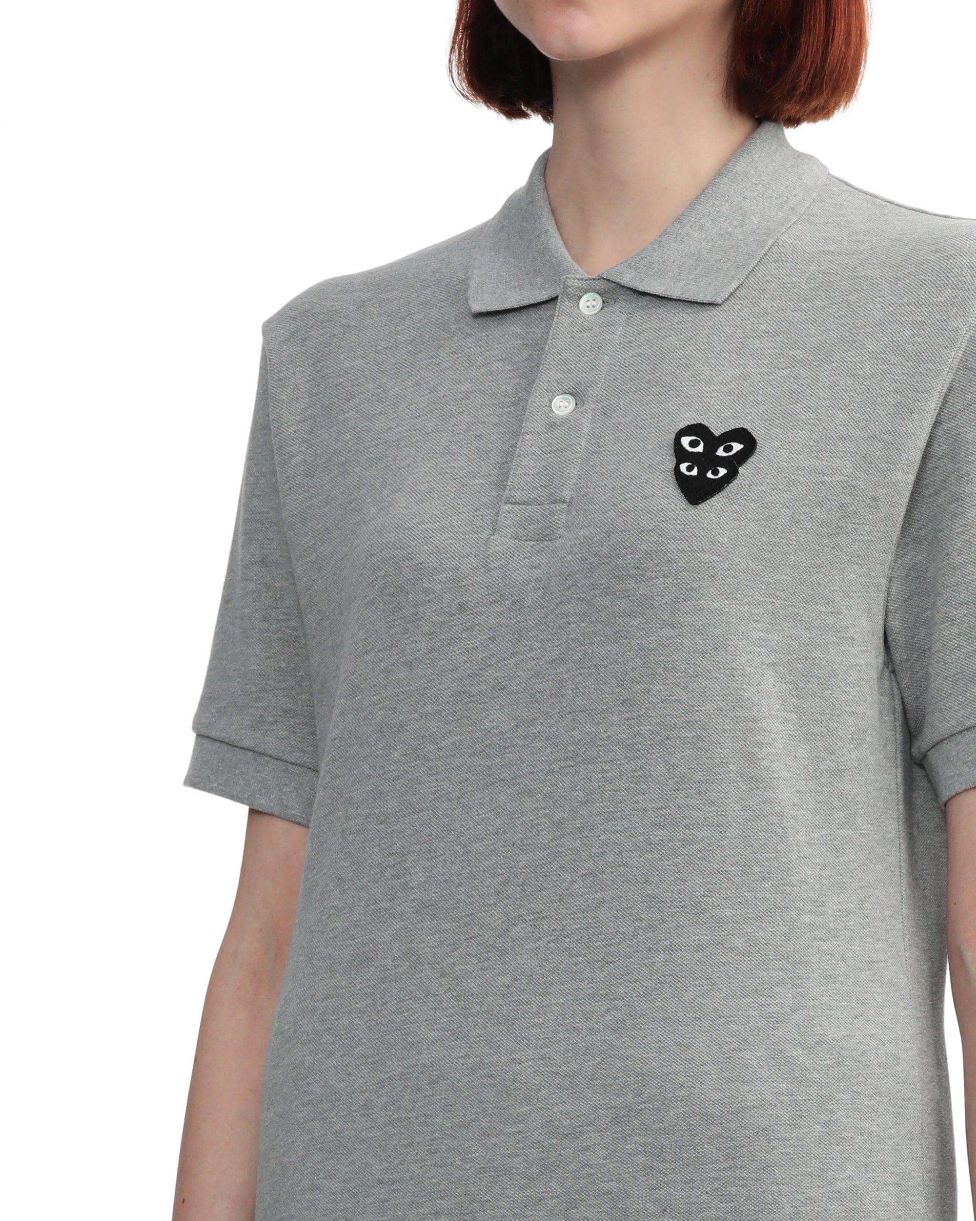 Stacked heart polo shirt