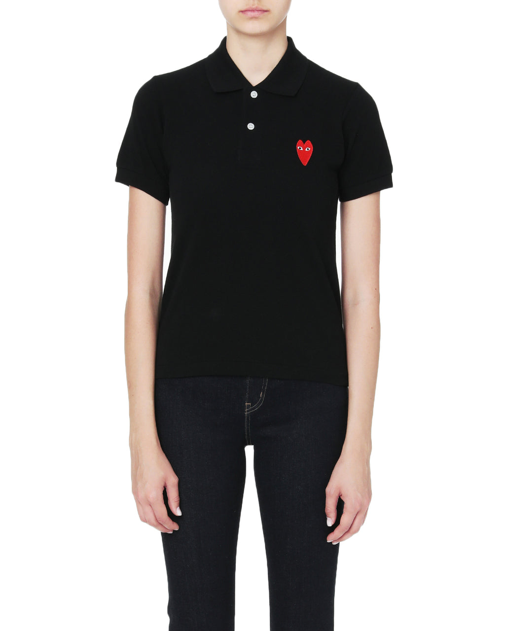Heart logo polo tee