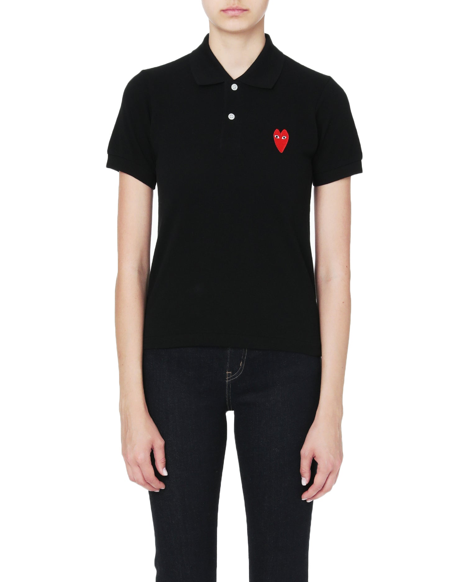 Heart logo polo tee