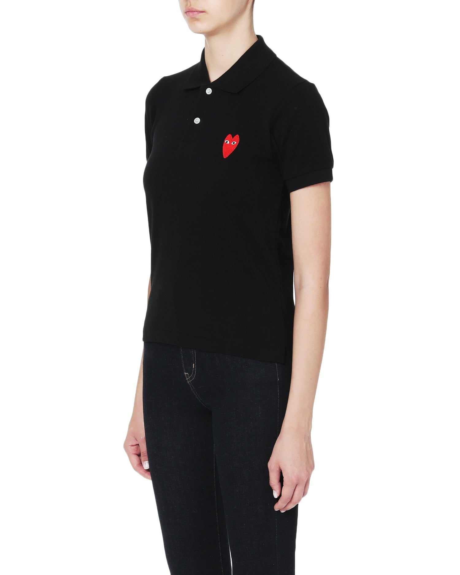 Heart logo polo tee