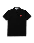 Double heart patch polo