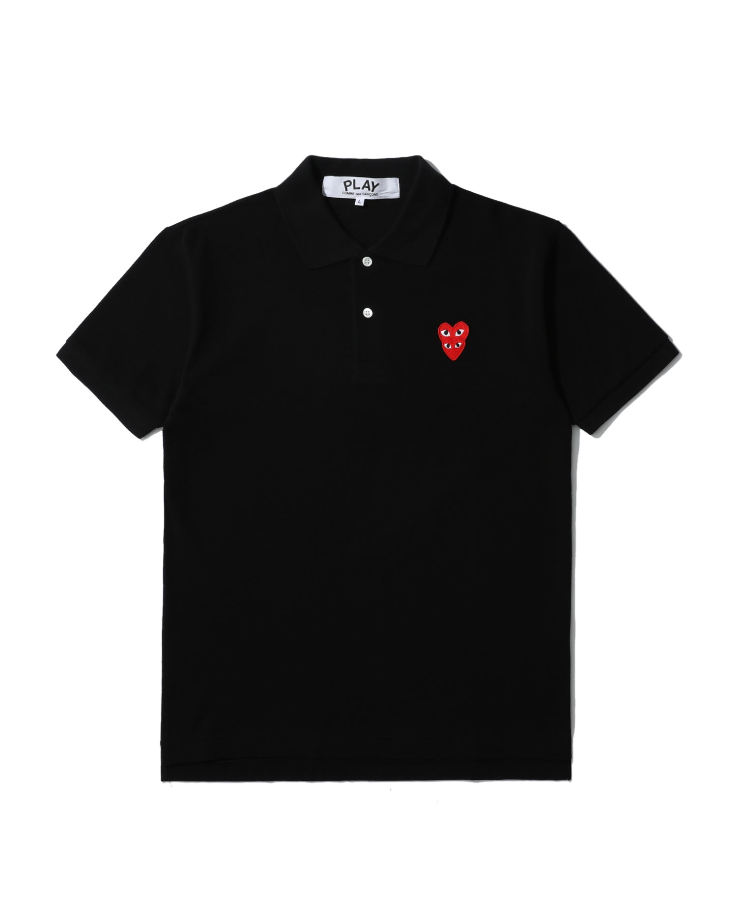 Double heart patch polo