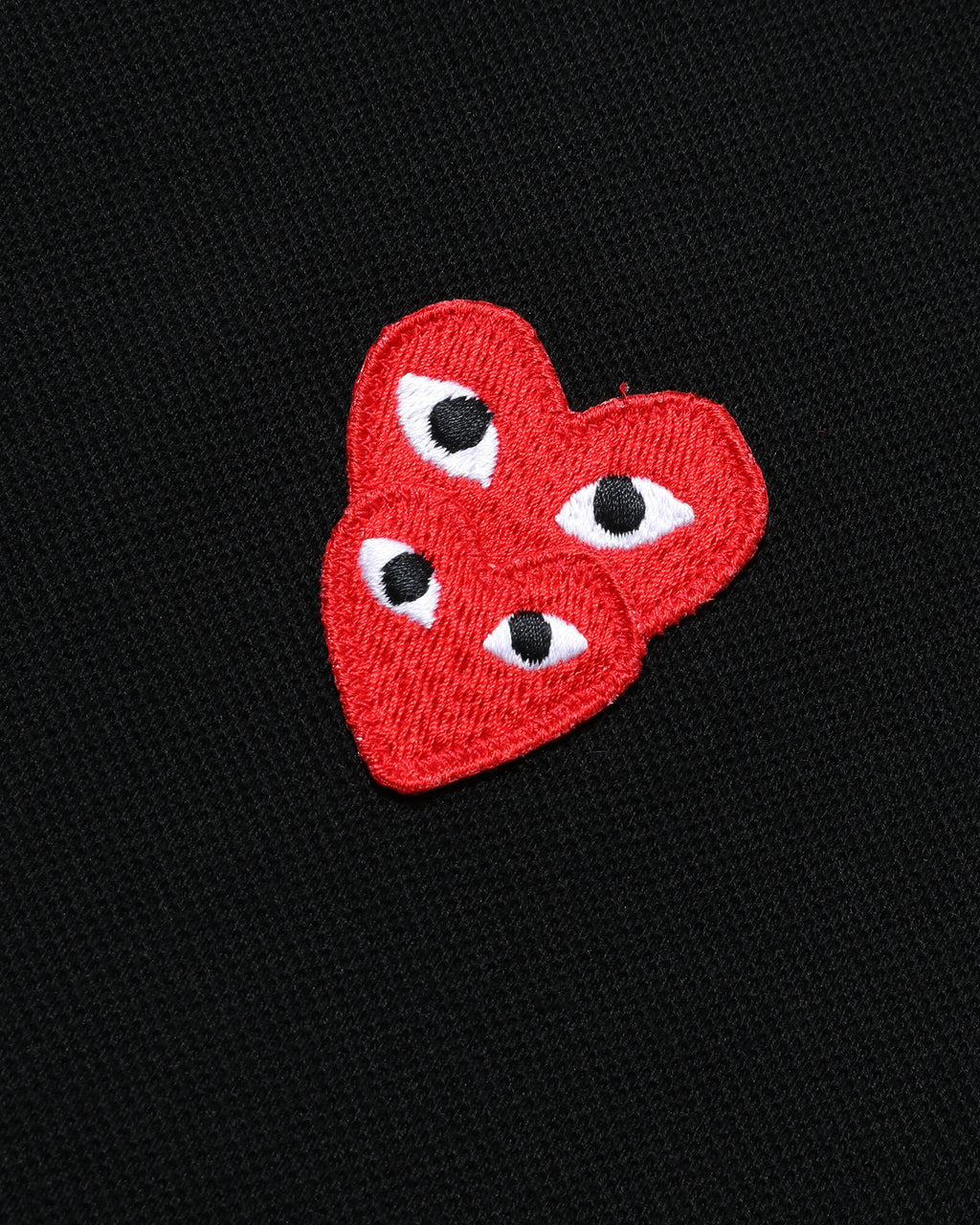 Double heart patch polo
