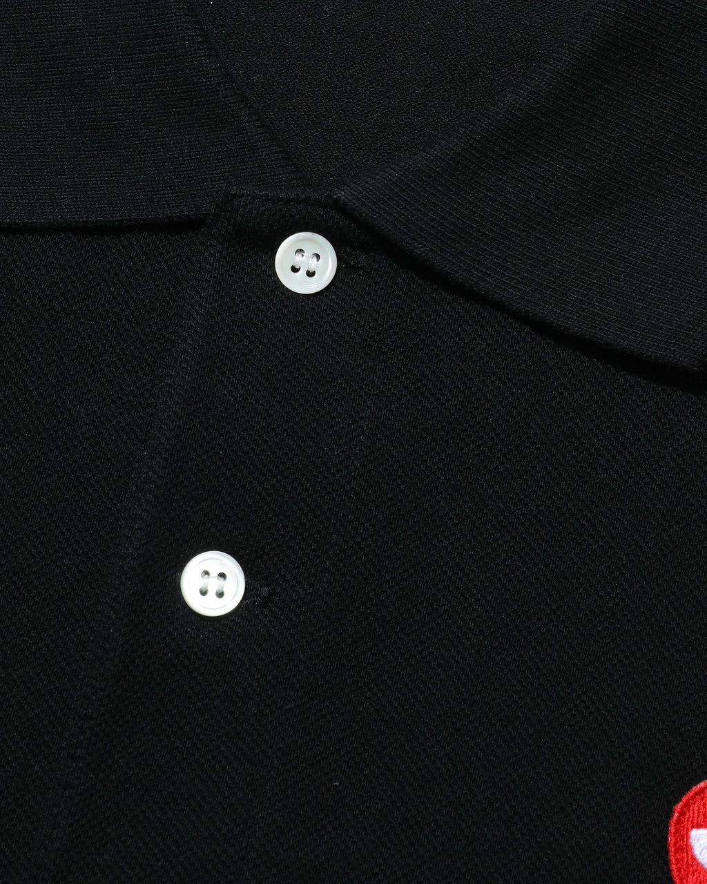Double heart patch polo