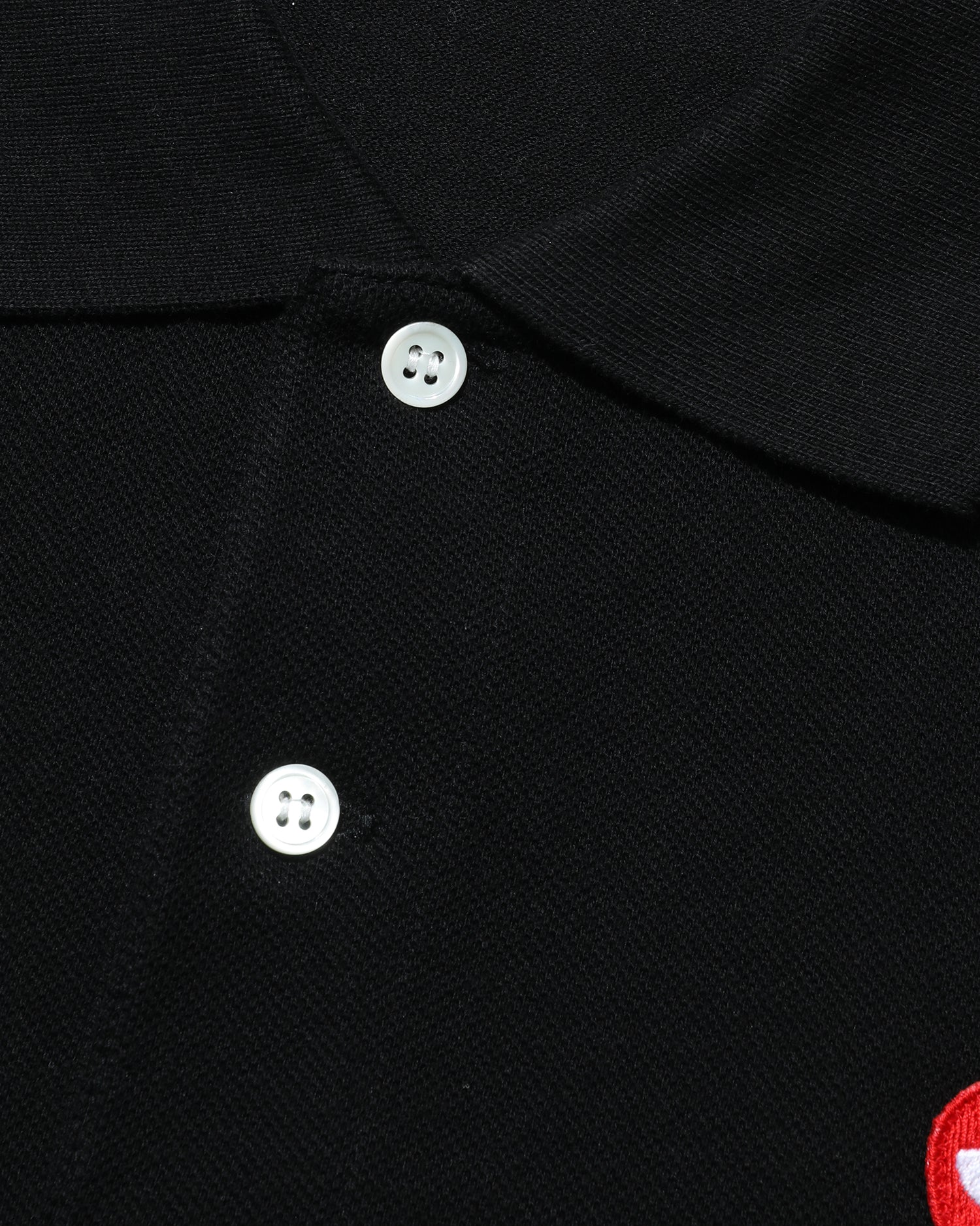 Double heart patch polo
