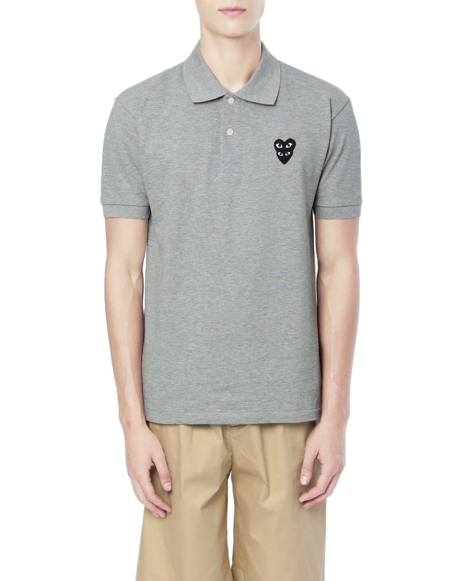 Double heart polo shirt