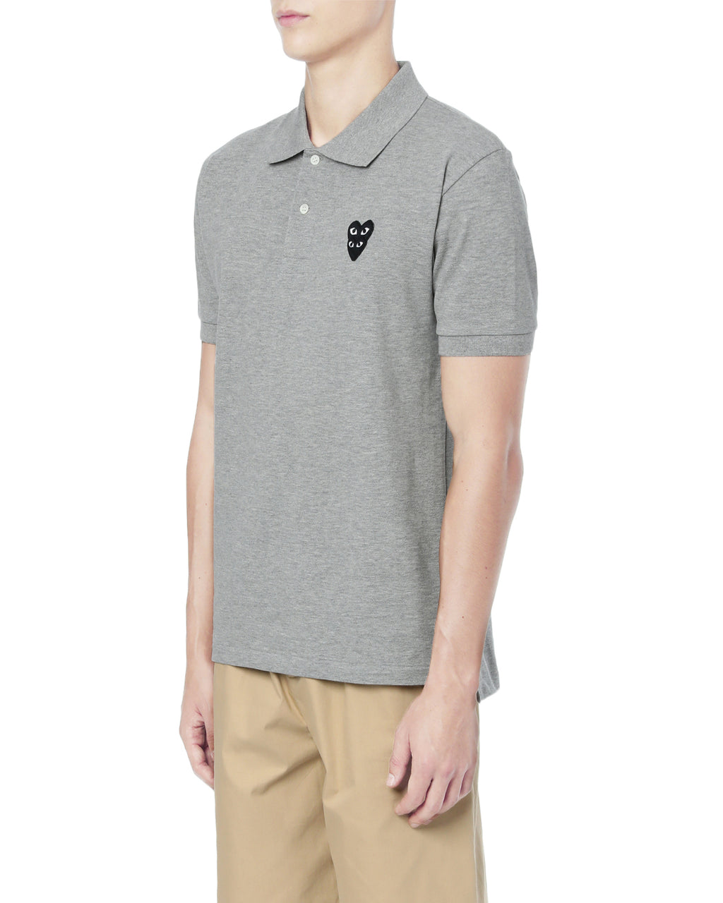 Double heart polo shirt