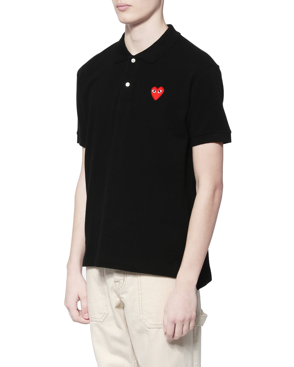 Heart logo polo shirt