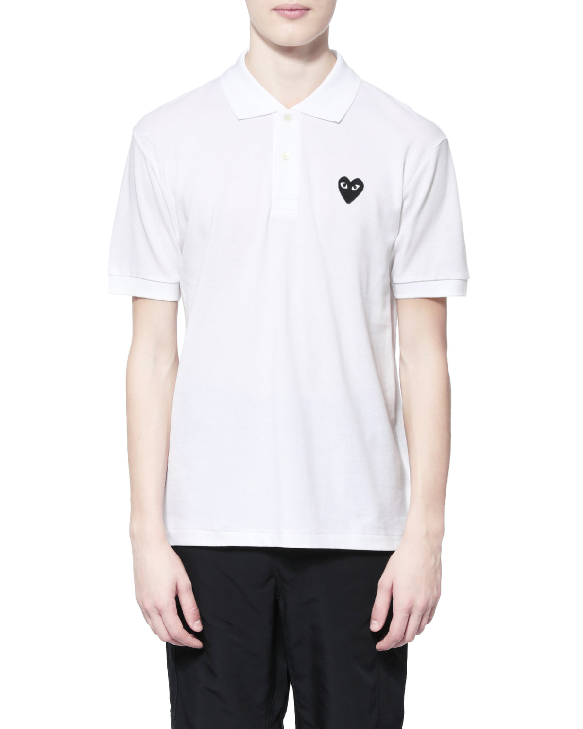 Heart logo polo shirt