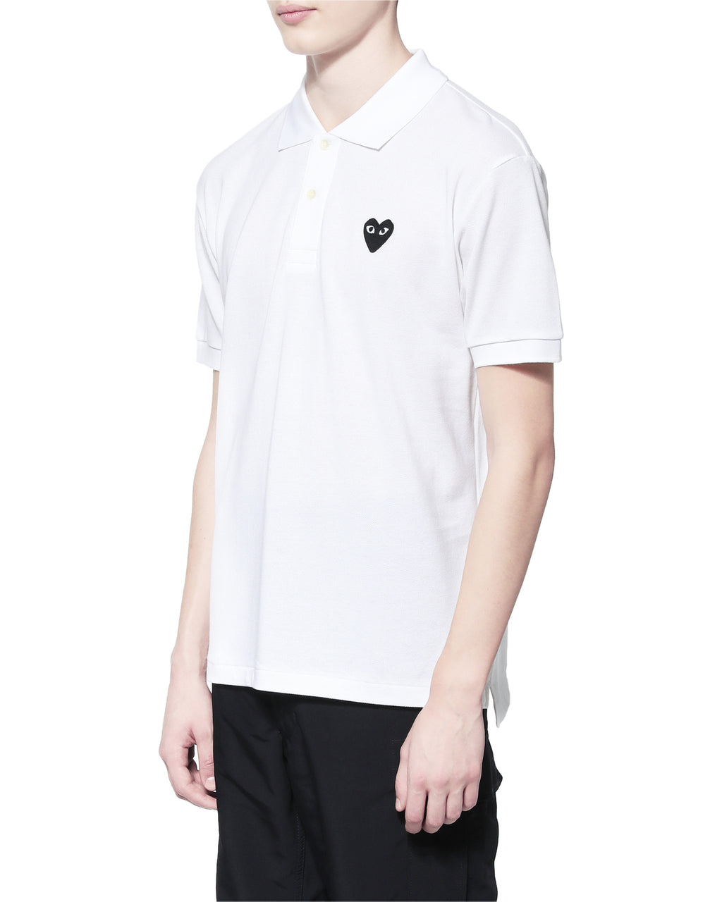 Heart logo polo shirt