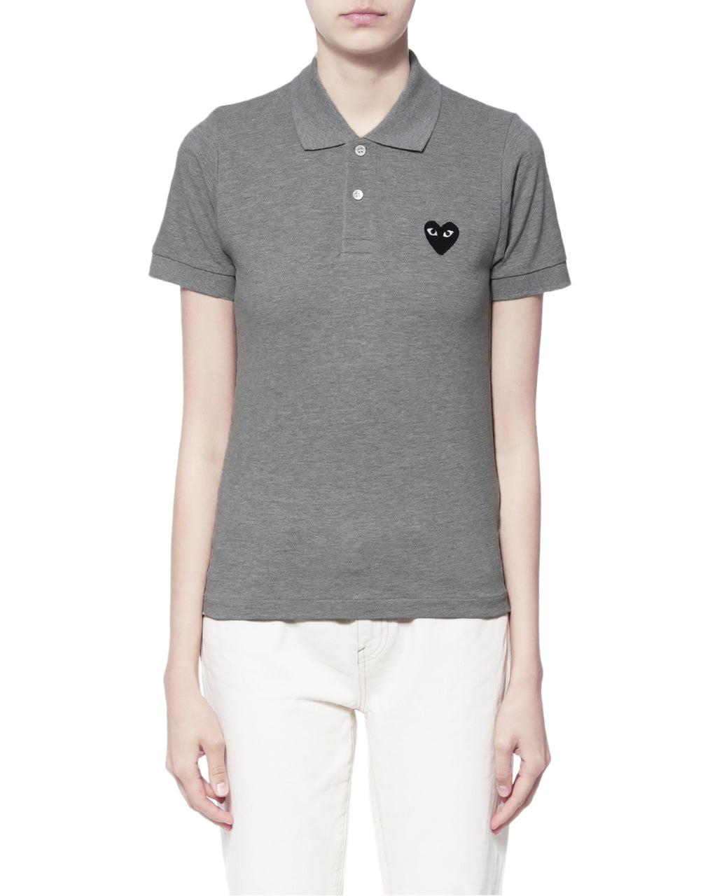 Heart logo polo shirt