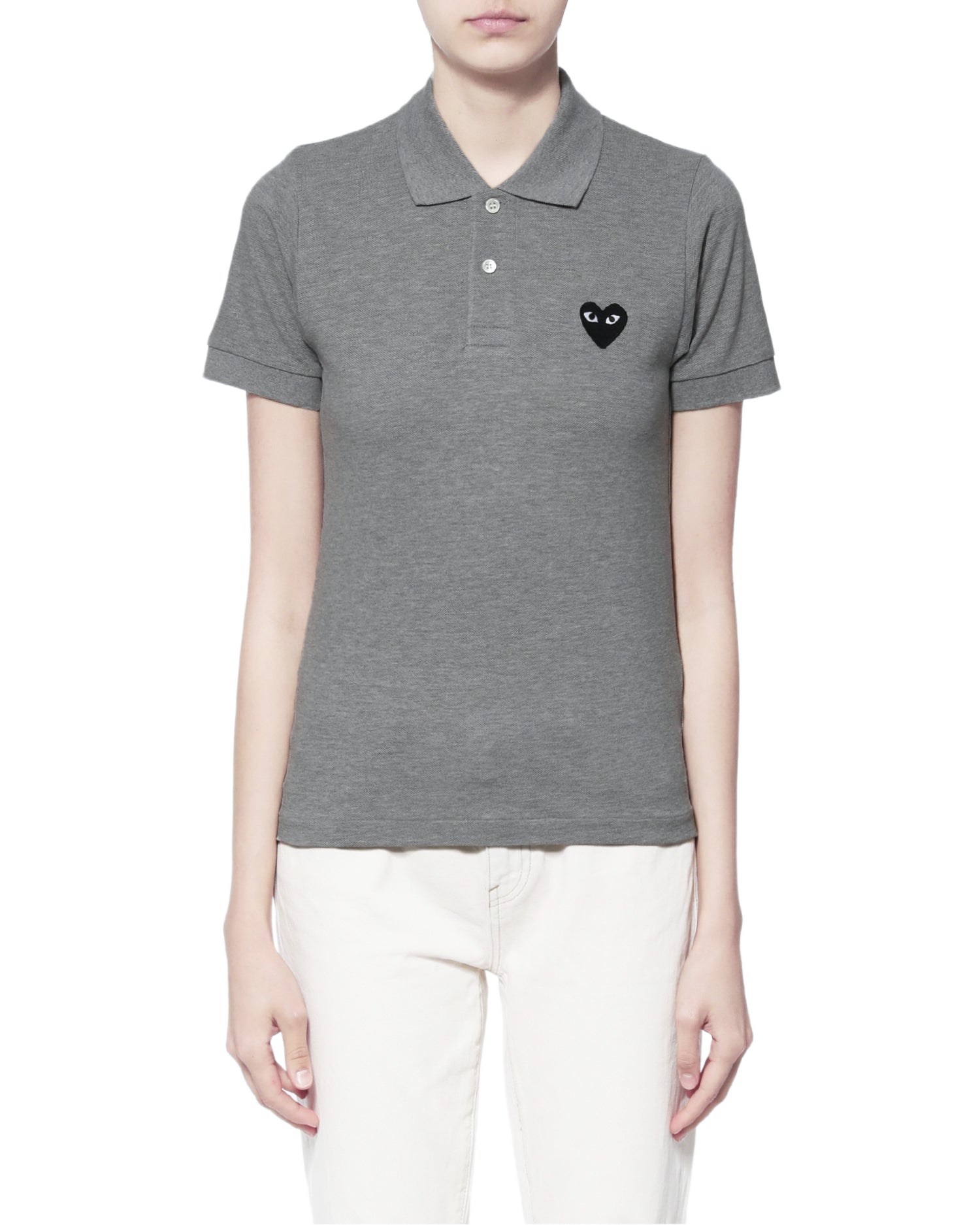 Heart logo polo shirt