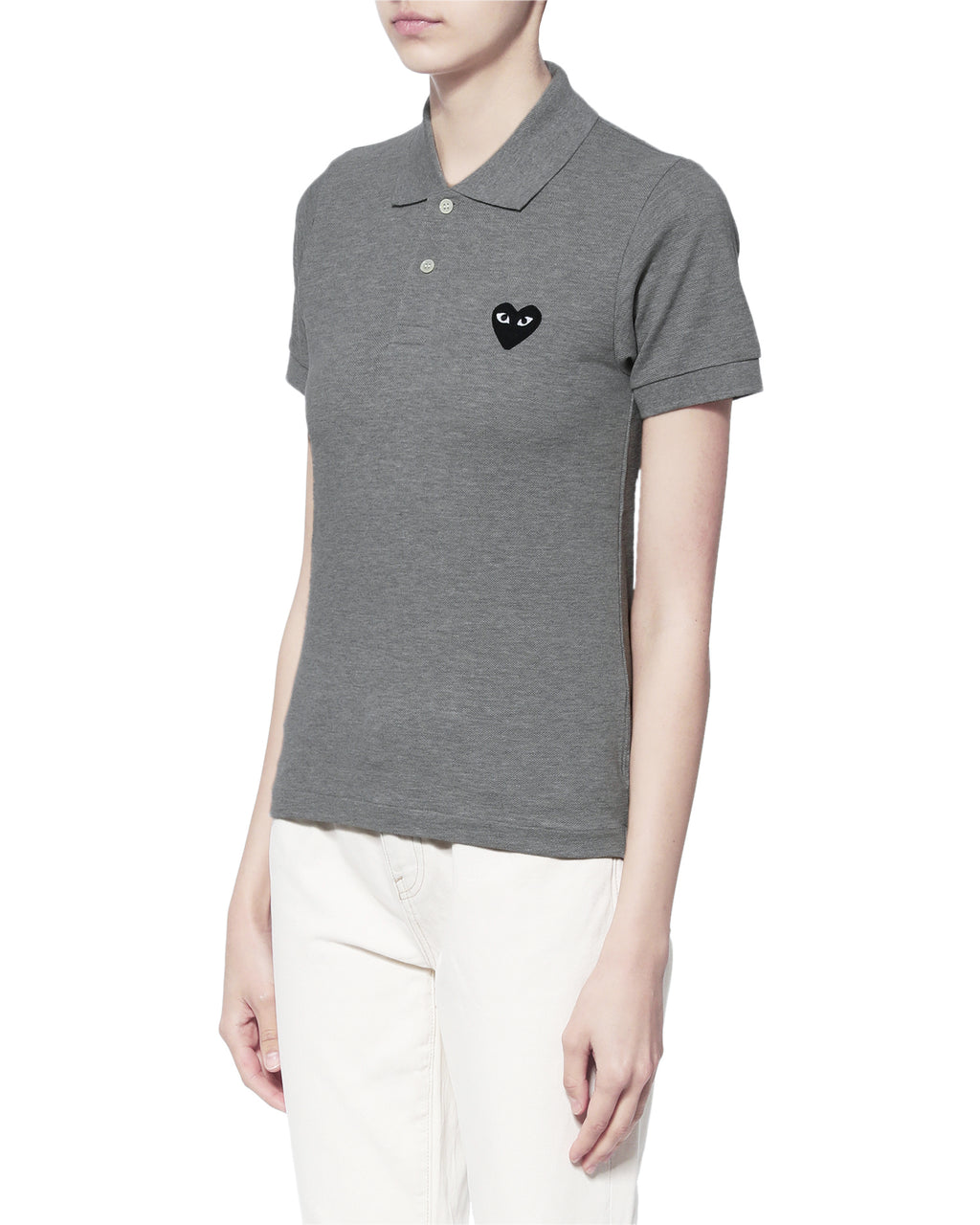 Heart logo polo shirt