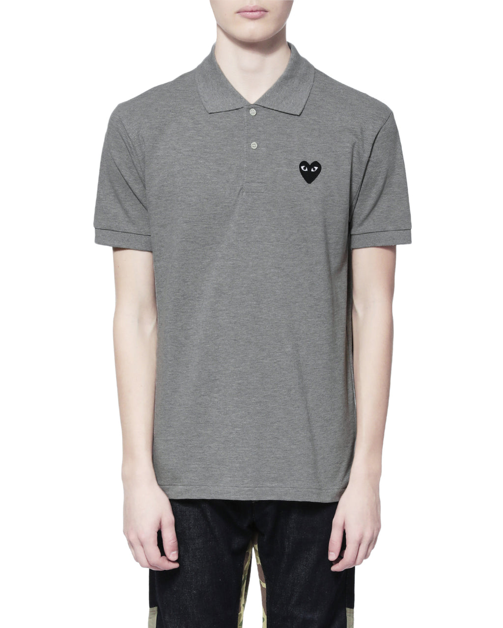 Heart logo polo shirt