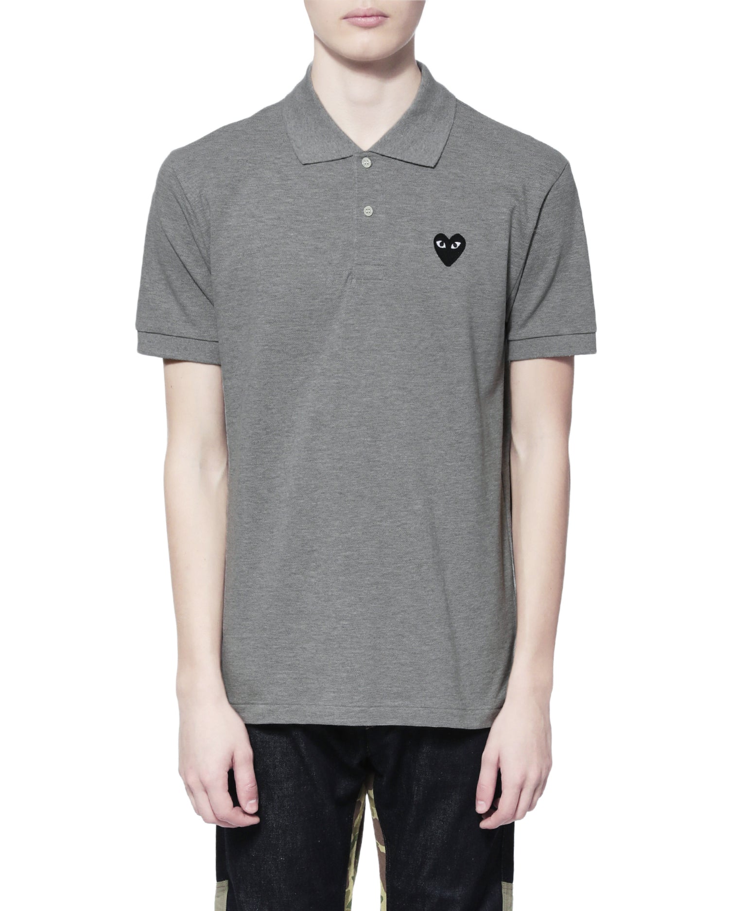 Heart logo polo shirt
