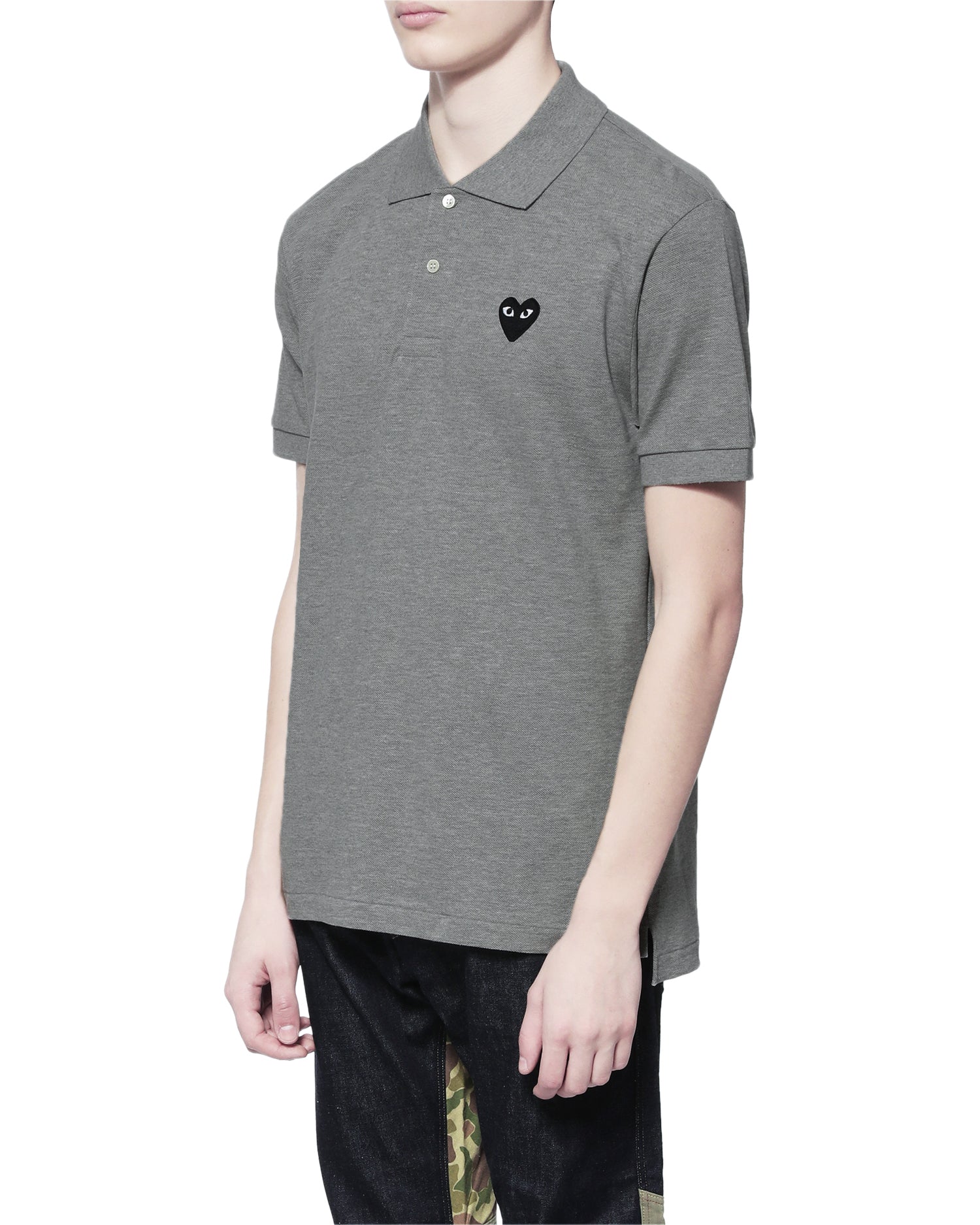 Heart logo polo shirt
