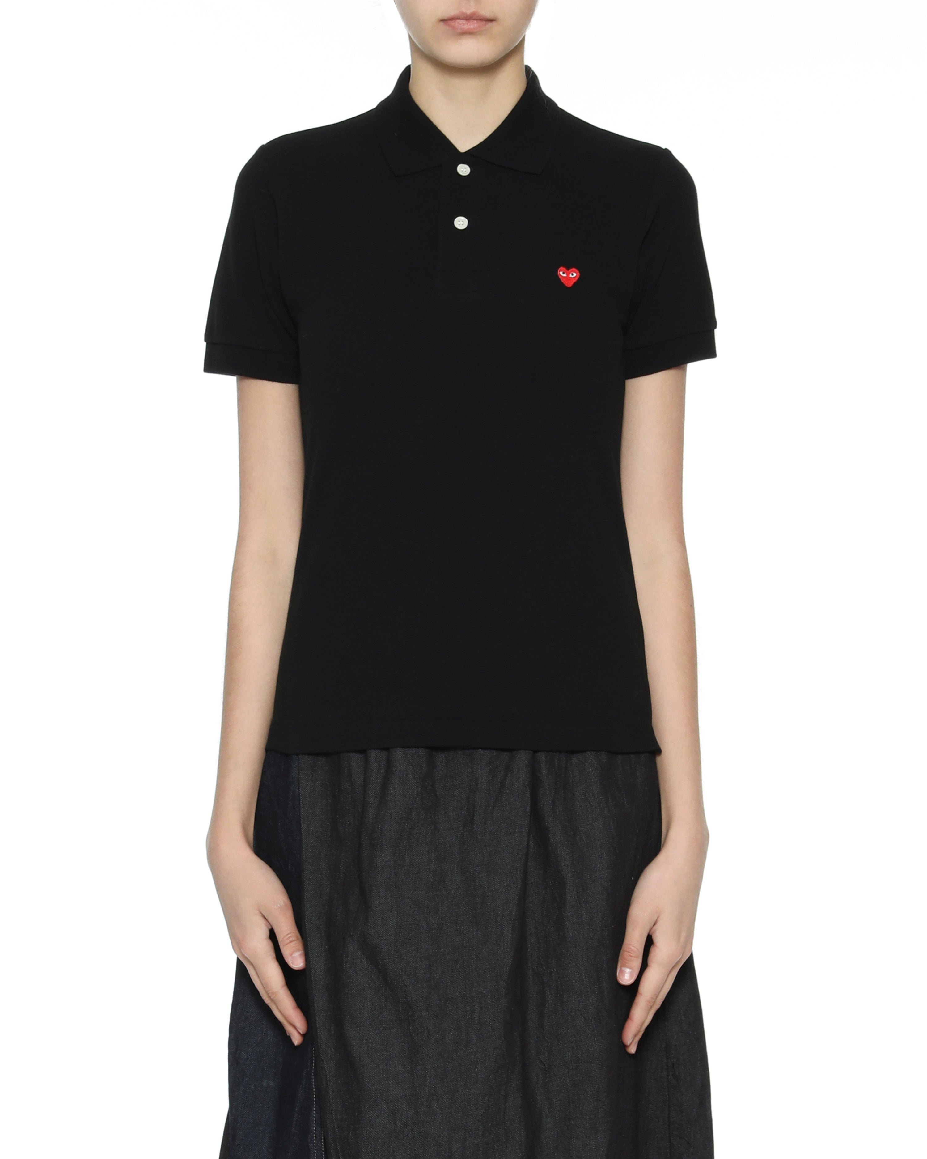 Heart logo polo shirt