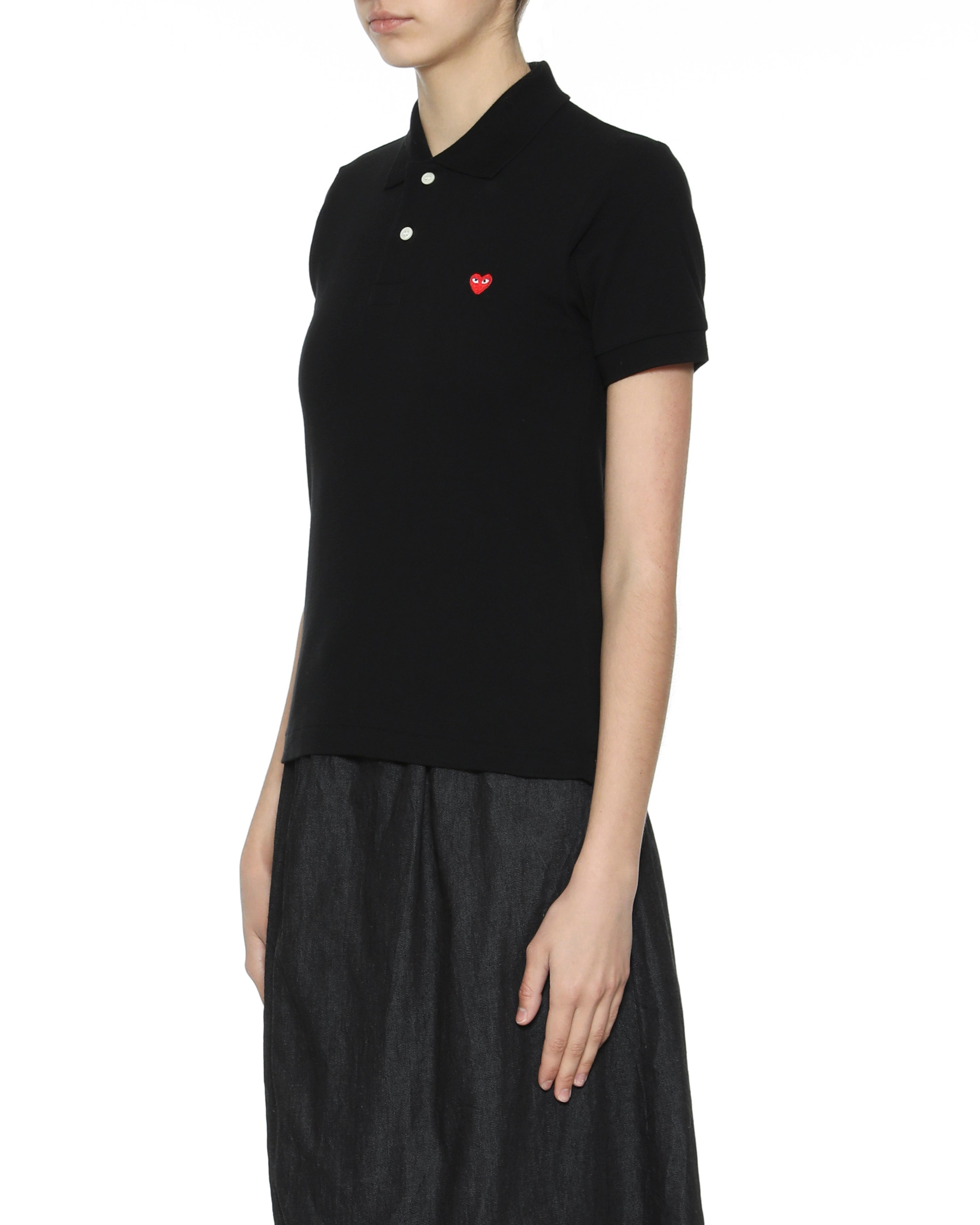 Heart logo polo shirt