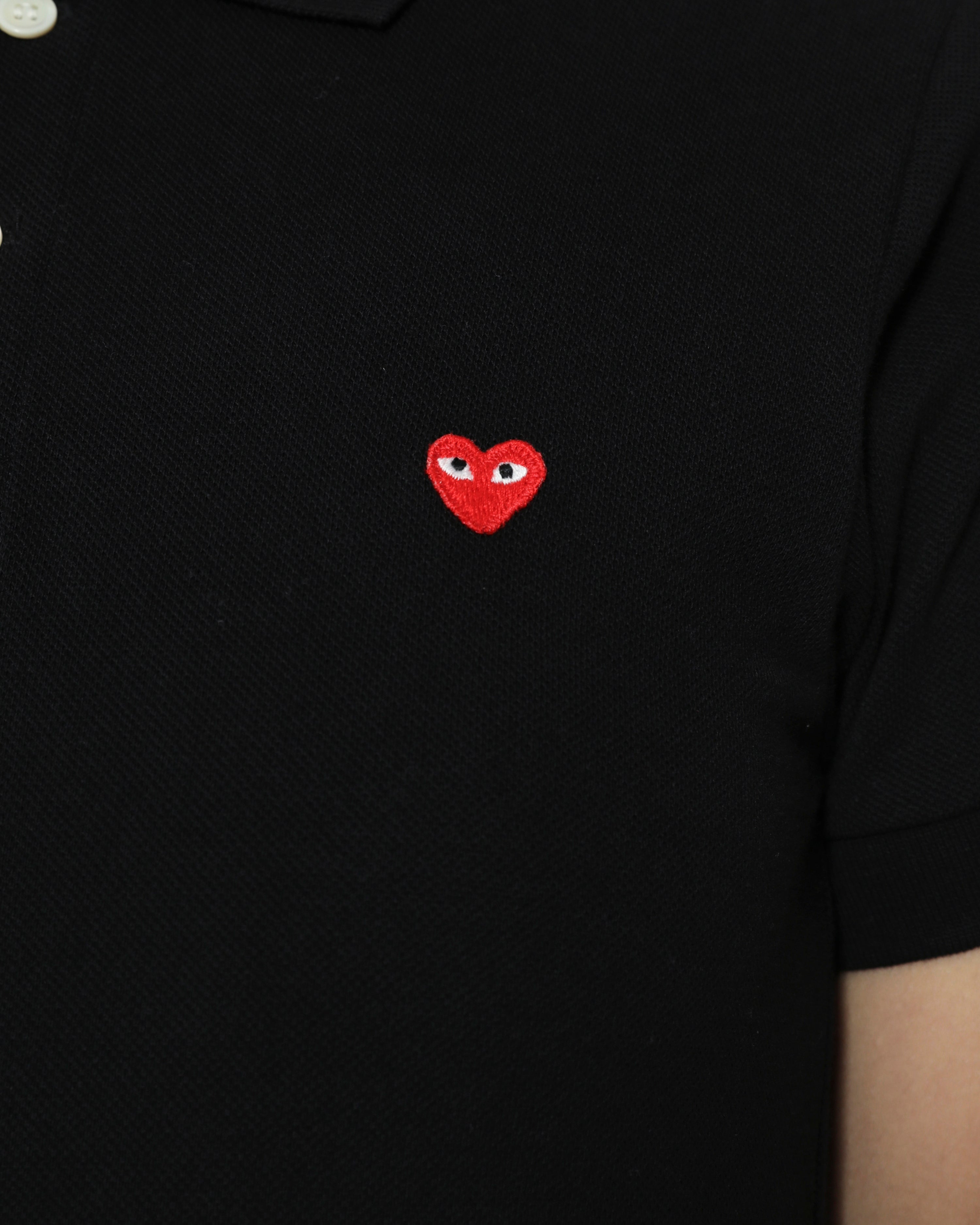 Heart logo polo shirt