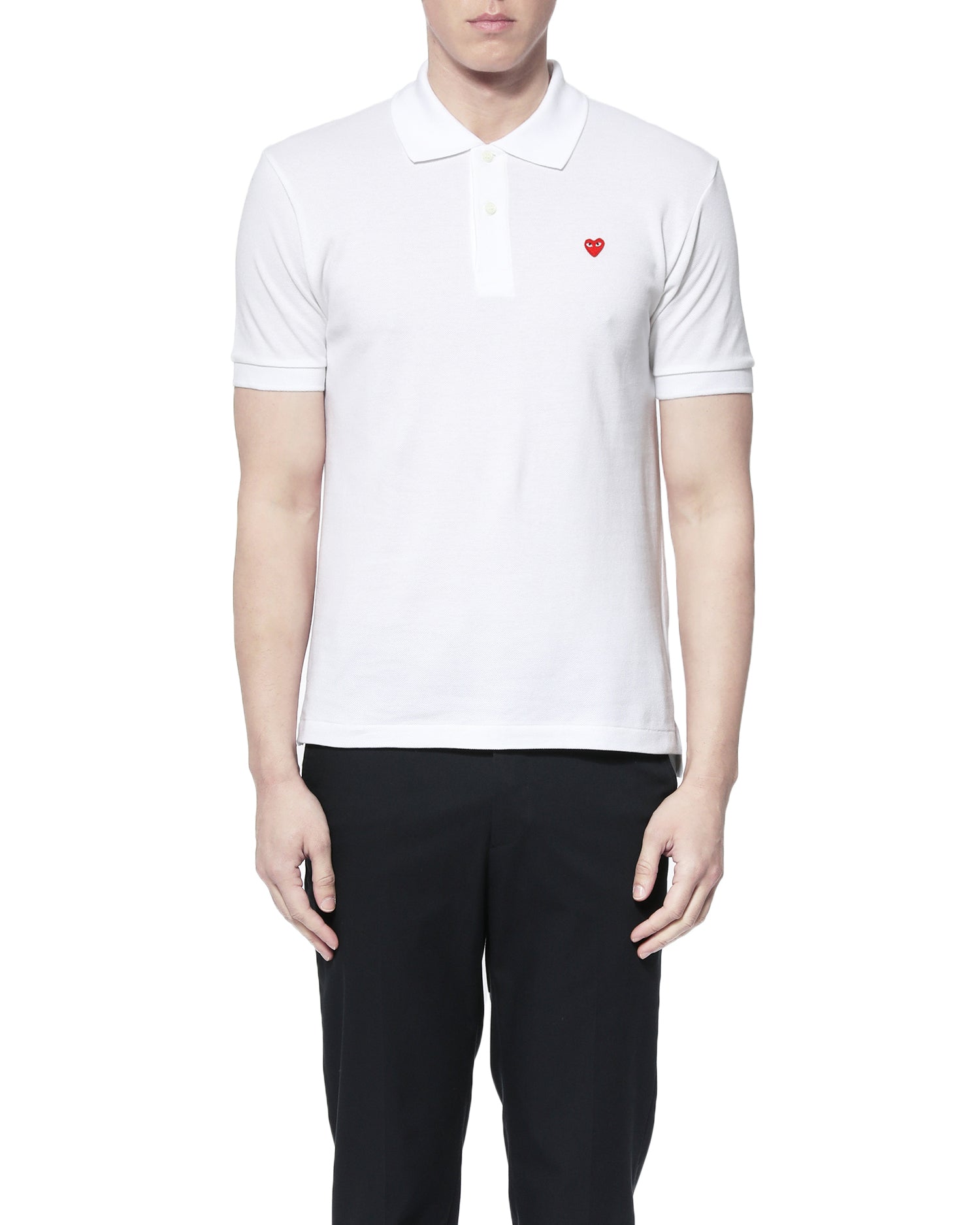 Heart logo polo shirt